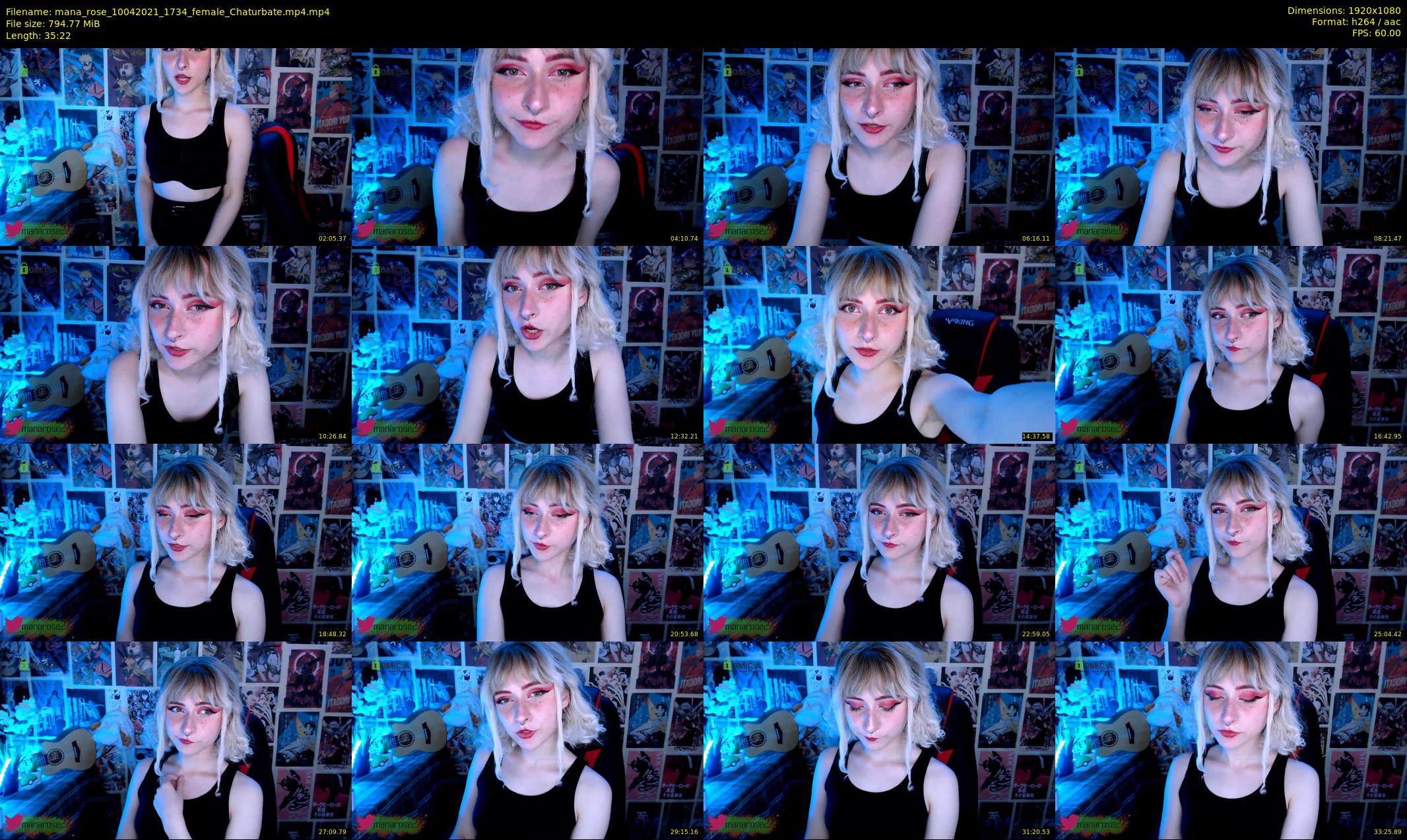 mana_rose — 36 minute Chaturbate female cam show recording, 1080p, Apr 10, 2021
