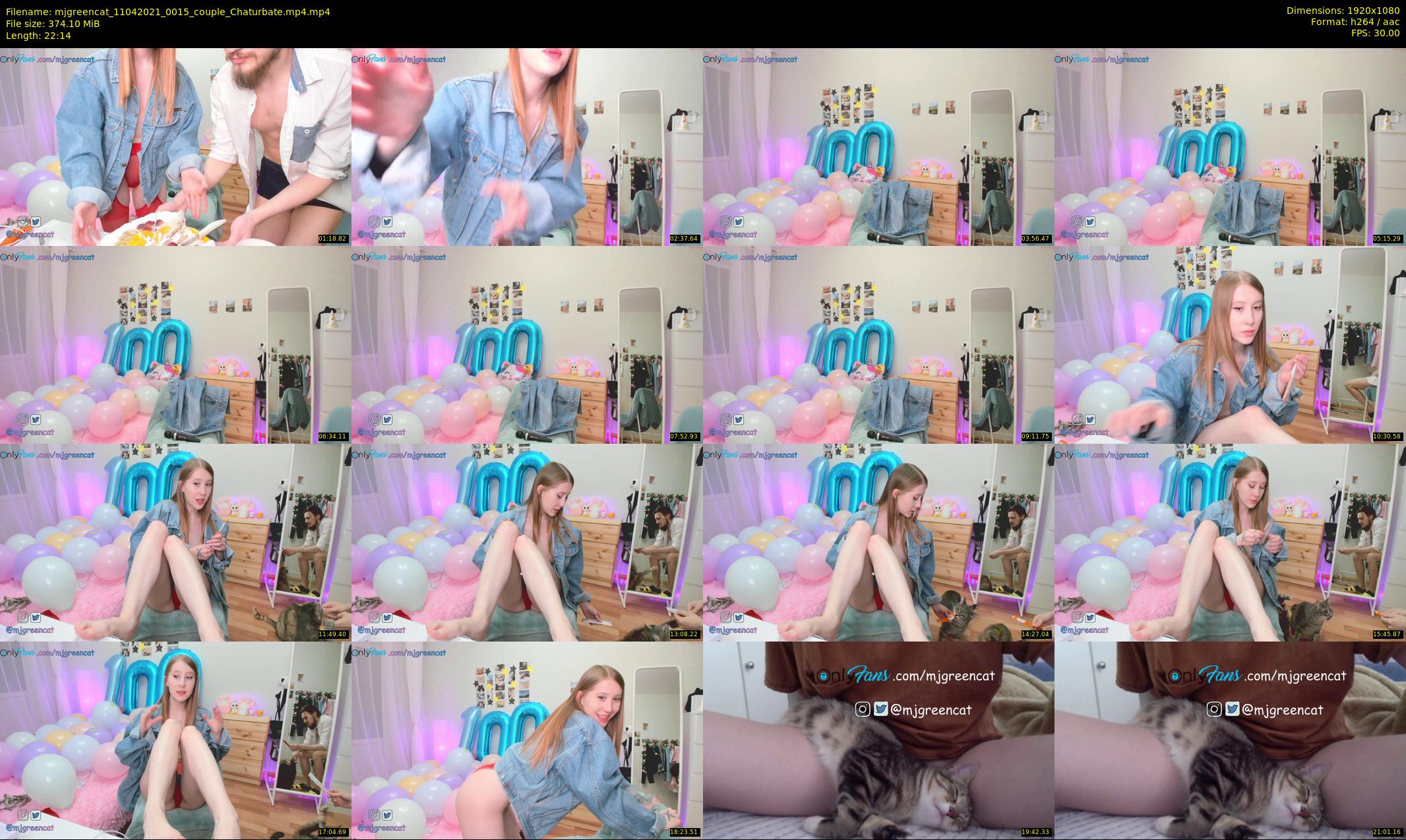 mjgreencat — 23 minute Chaturbate female cam show recording, 1080p, Apr 11, 2021