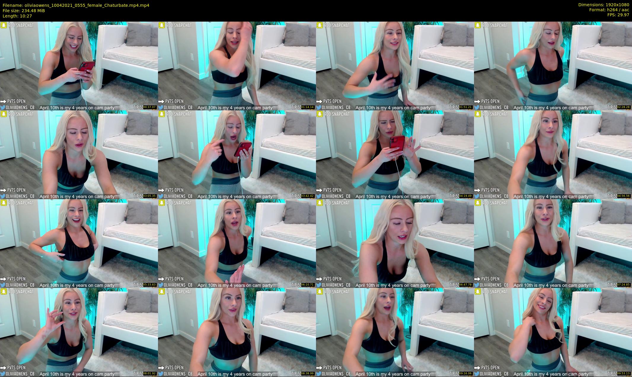 oliviaowens — 11 minute Chaturbate female cam show recording, 1080p, Apr 10, 2021