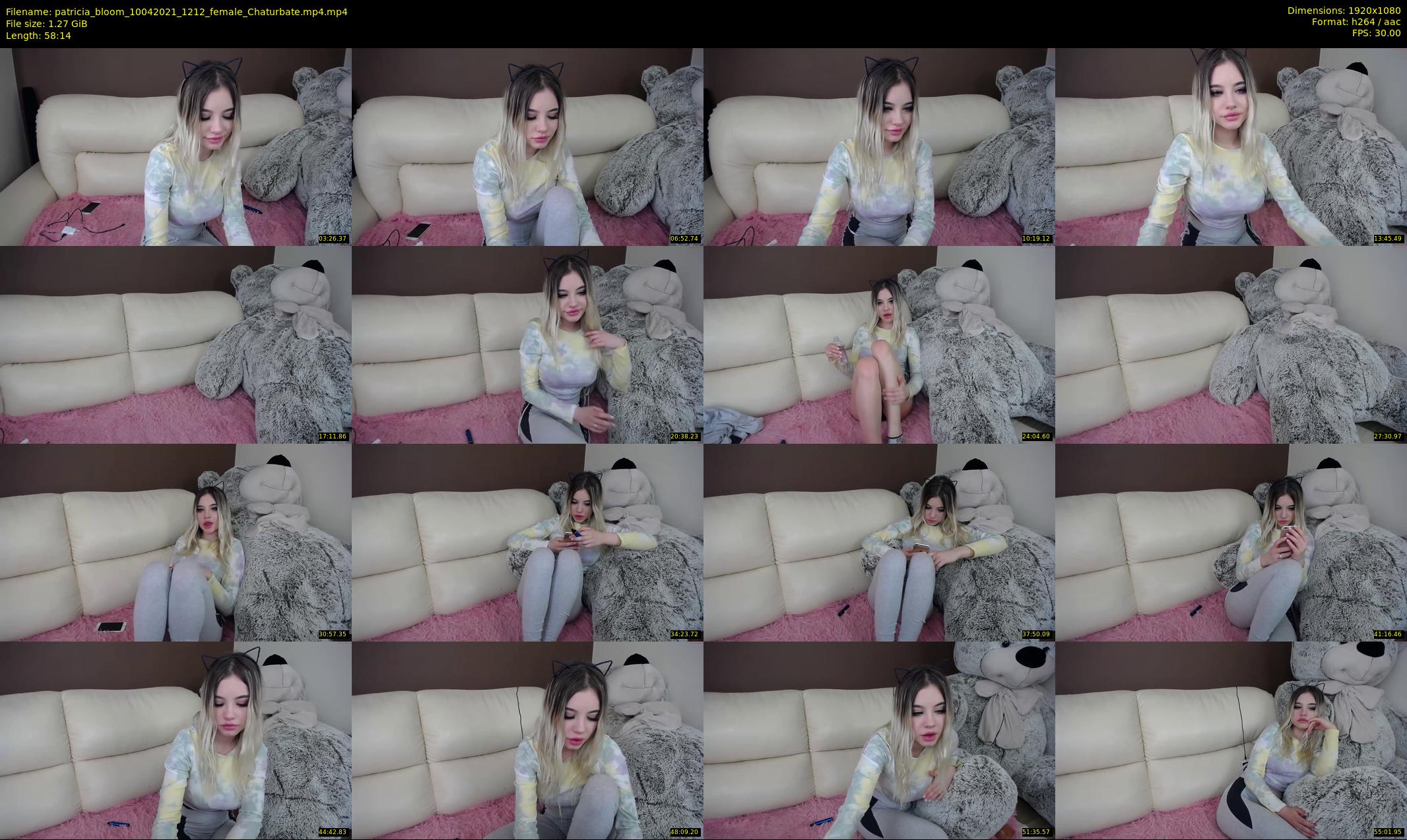 patricia_bloom — 59 minute Chaturbate female cam show recording, 1080p, Apr 10, 2021