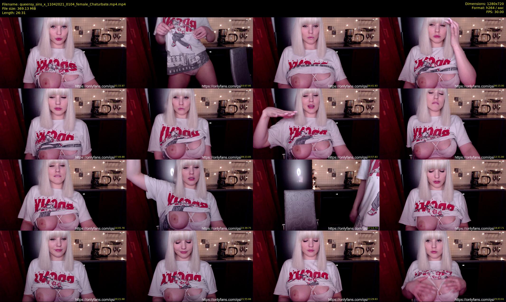 queensy_sins_x — 27 minute Chaturbate female cam show recording, 720p, Apr 11, 2021