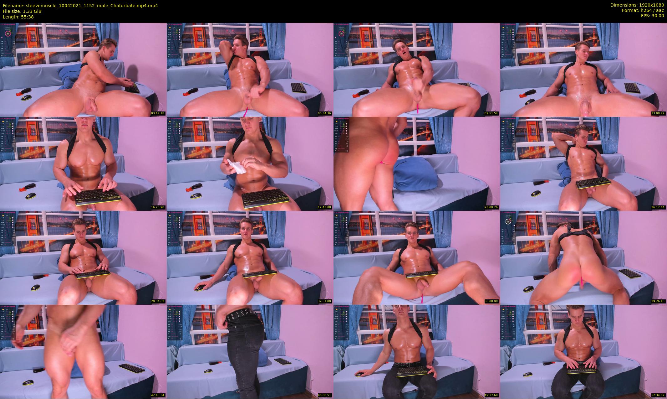 steevemuscle — 56 minute Chaturbate male cam show recording, 1080p, Apr 10, 2021