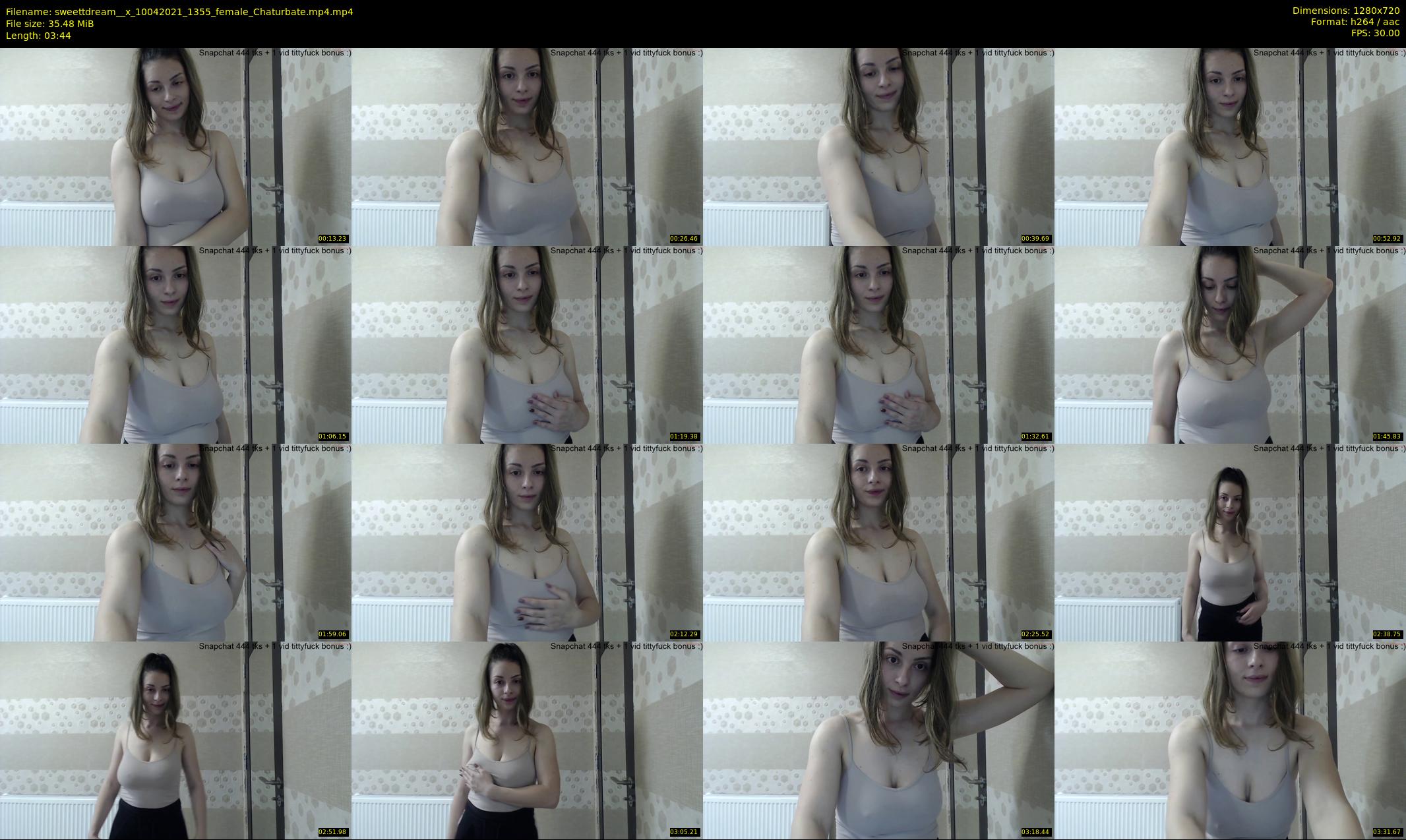 sweettdream__x — 4 minute Chaturbate female cam show recording, 720p, Apr 10, 2021