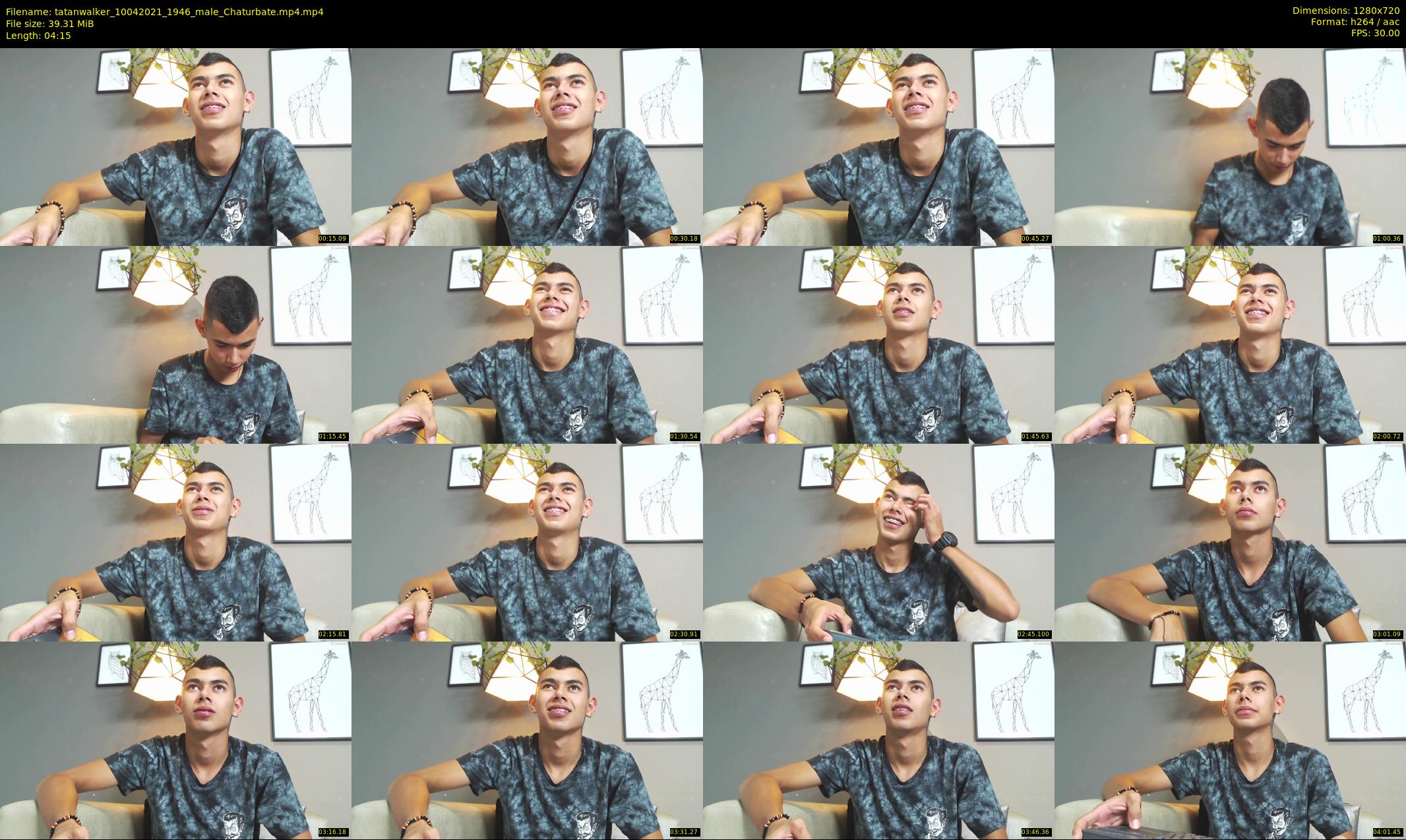 tatanwalker — 5 minute Chaturbate male cam show recording, 720p, Apr 10, 2021
