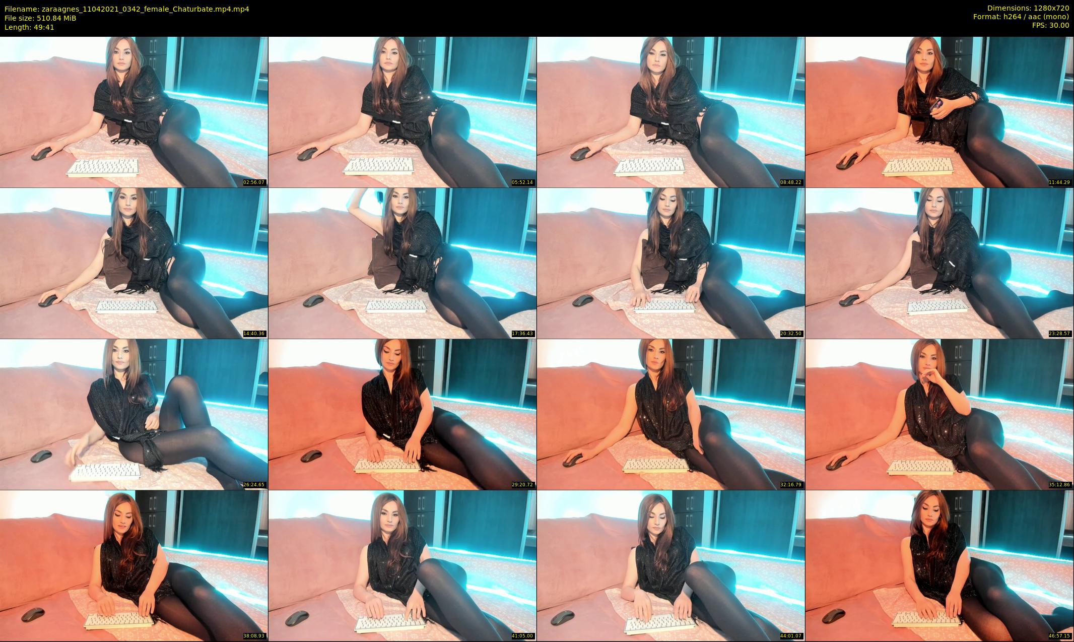 zaraagnes — 50 minute Chaturbate female cam show recording, 720p, Apr 11, 2021
