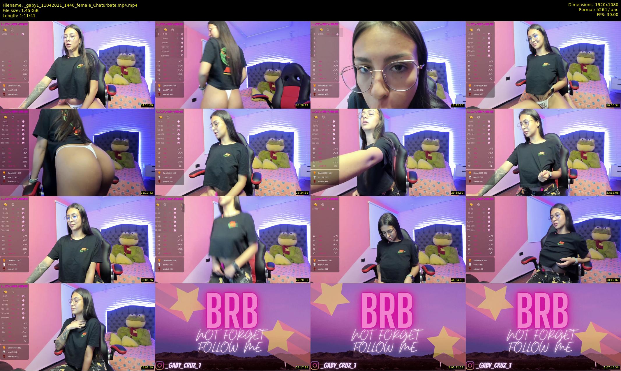 _gaby1 — 72 minute Chaturbate female cam show recording, 1080p, Apr 11, 2021
