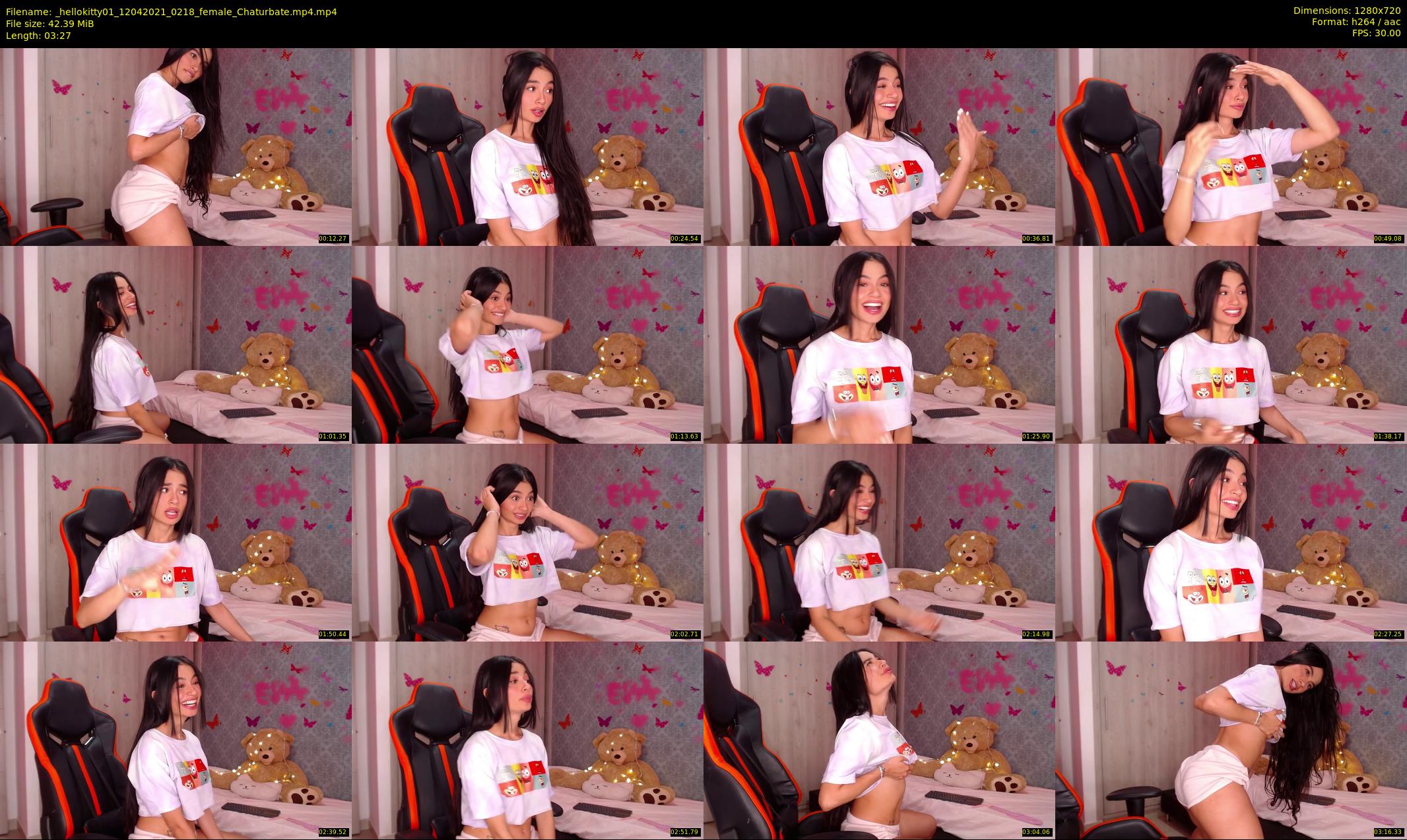 _hellokitty01 — 4 minute Chaturbate female cam show recording, 720p, Apr 12, 2021