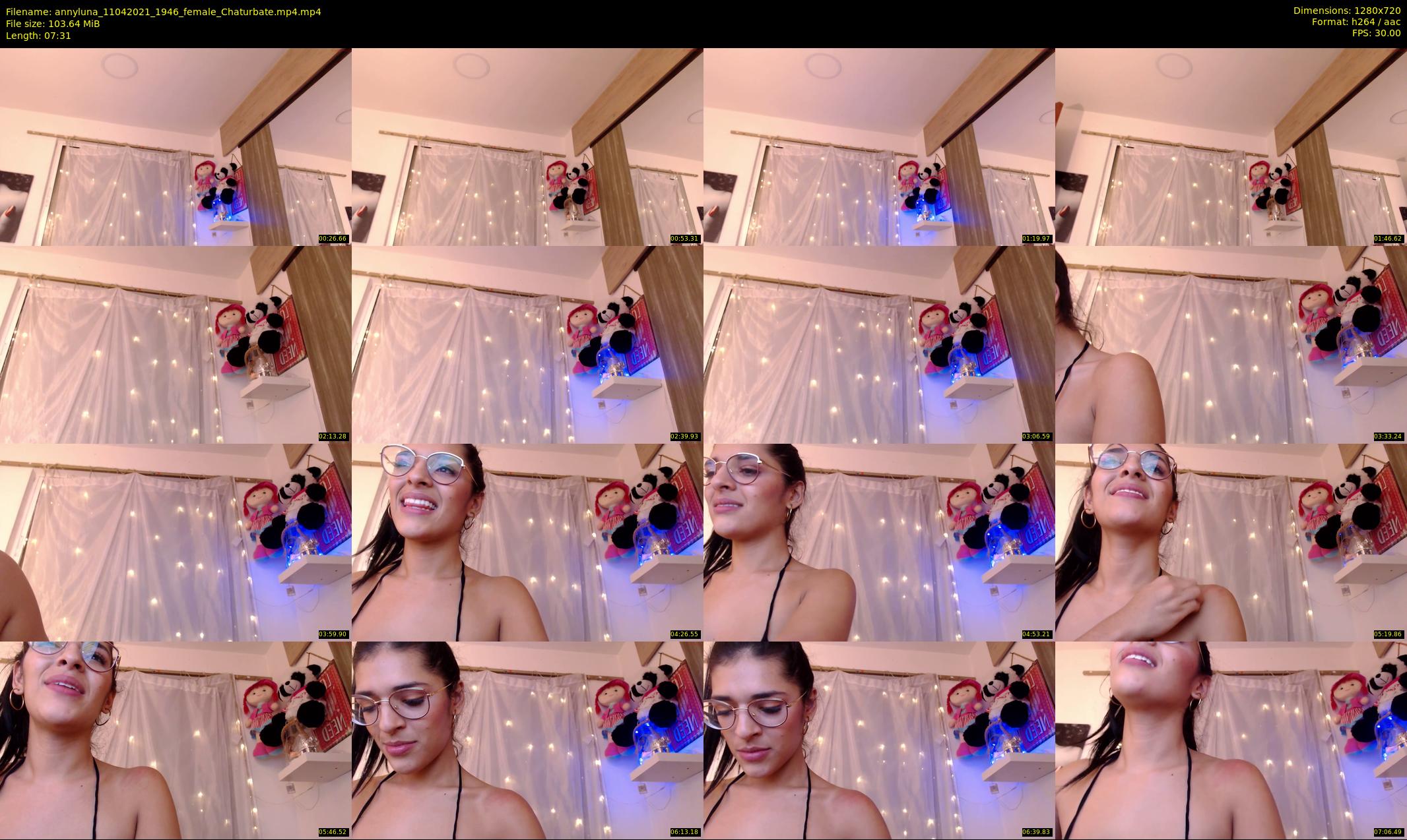 annyluna — 8 minute Chaturbate female cam show recording, 720p, Apr 11, 2021