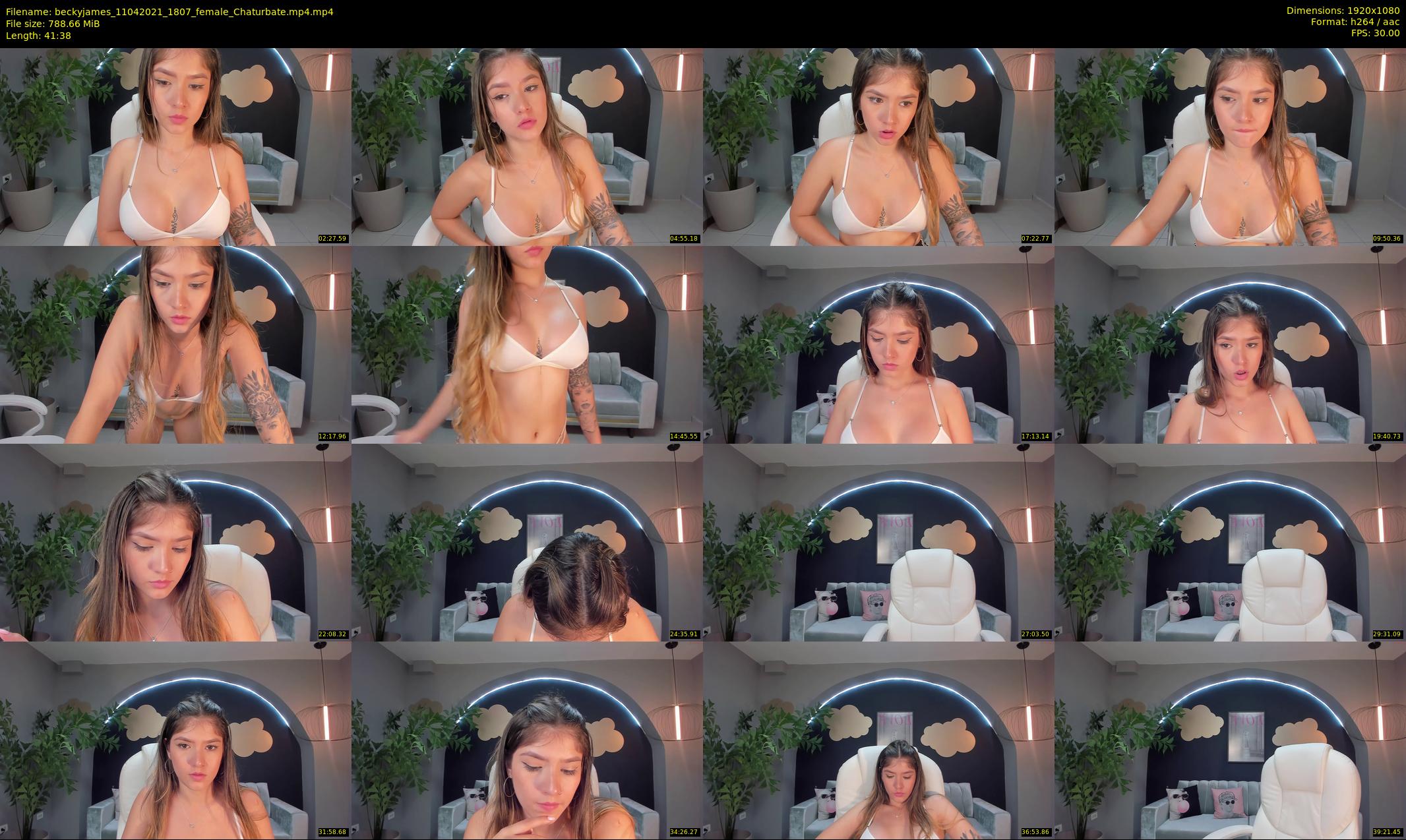 beckyjames — 42 minute Chaturbate female cam show recording, 1080p, Apr 11, 2021