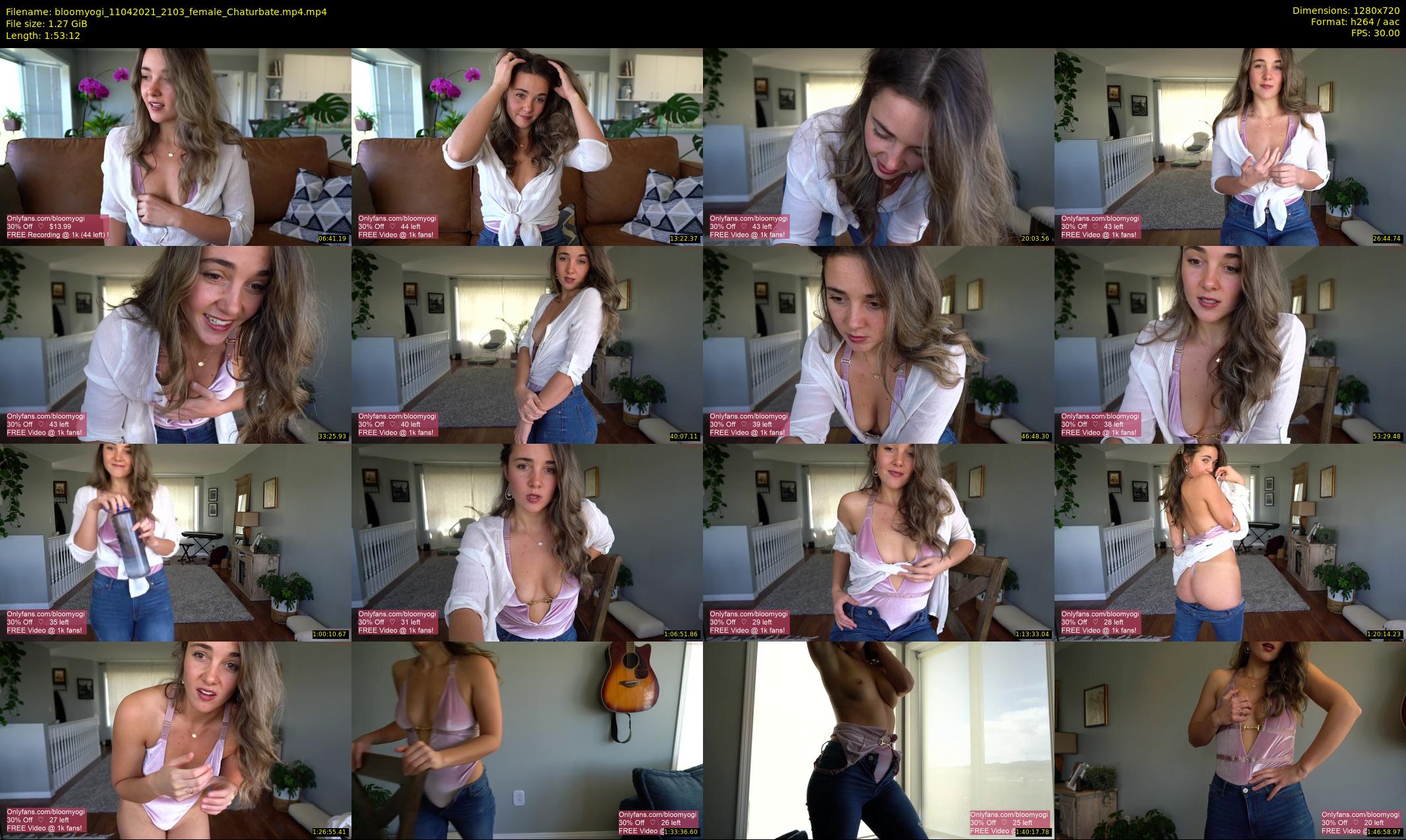 bloomyogi — 114 minute Chaturbate female cam show recording, 720p, Apr 11, 2021