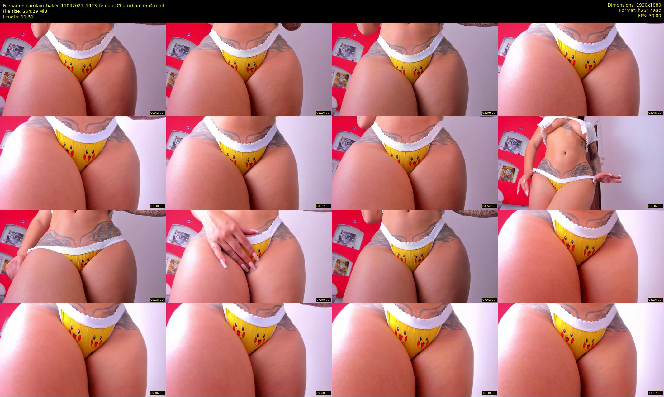 carolain_baker — 12 minute Chaturbate female cam show recording, 1080p, Apr 11, 2021
