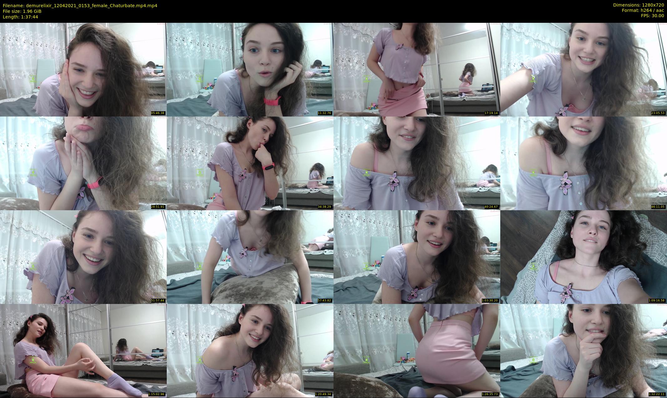 demurelixir — 98 minute Chaturbate female cam show recording, 720p, Apr 12, 2021