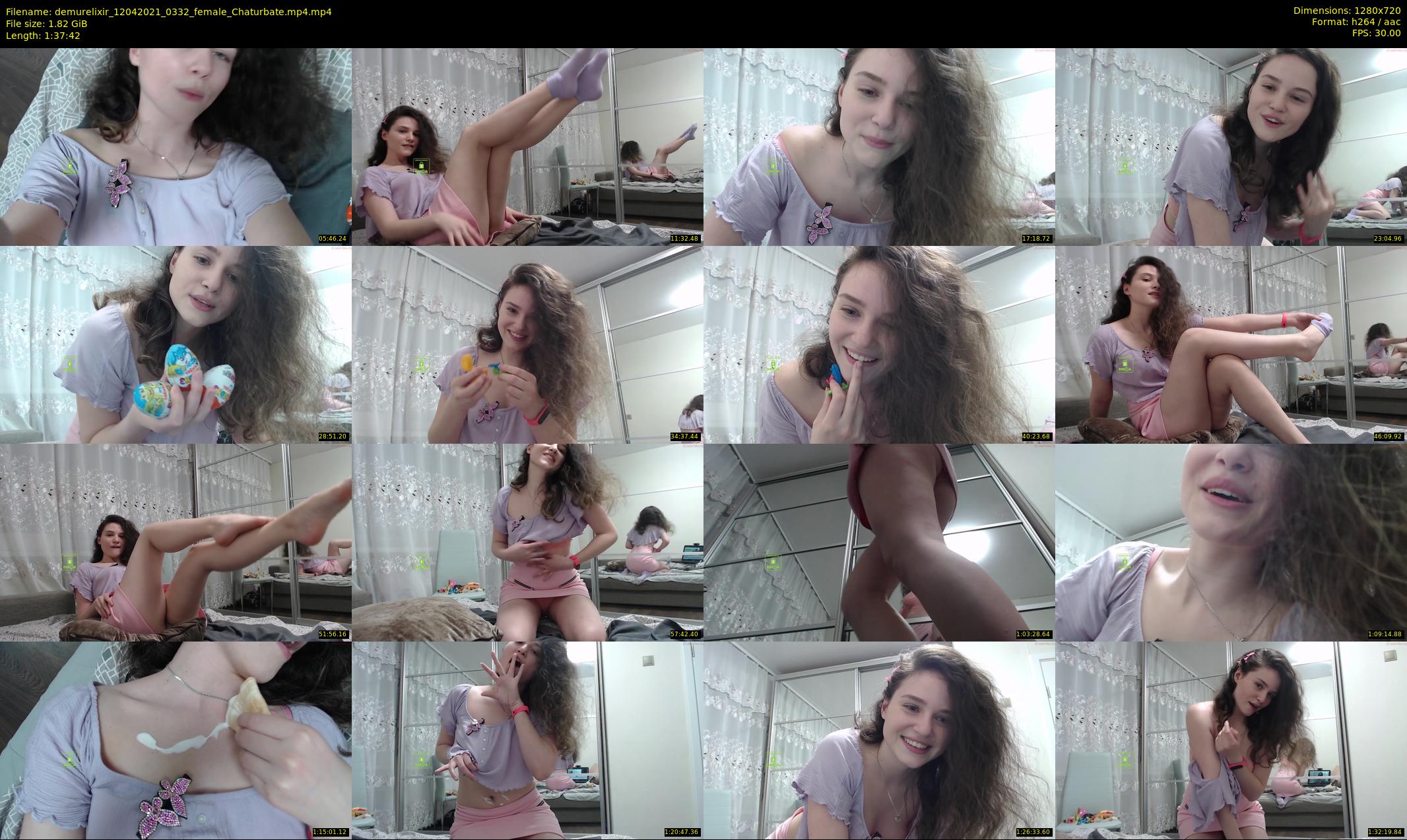 demurelixir — 98 minute Chaturbate female cam show recording, 720p, Apr 12, 2021
