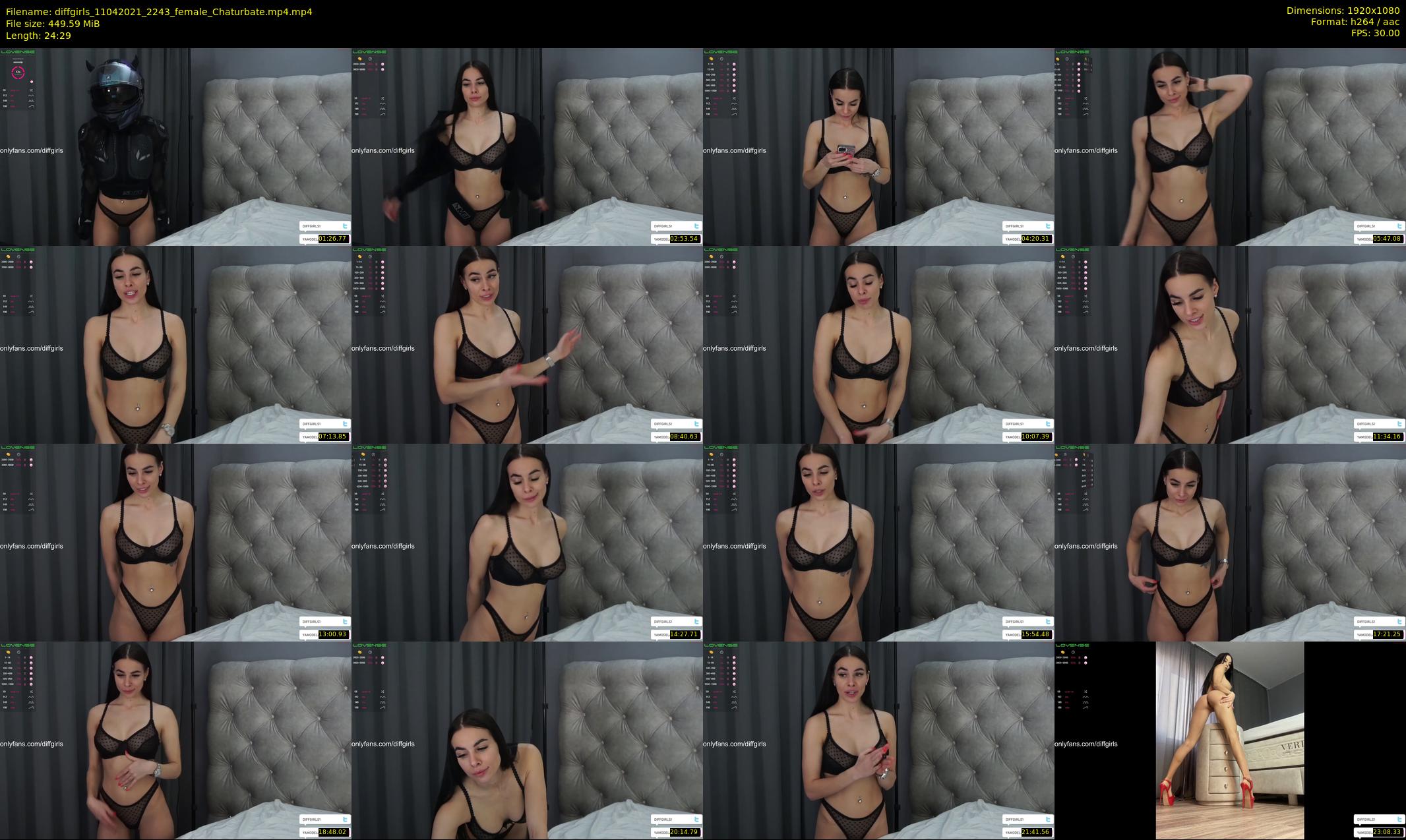 diffgirls — 25 minute Chaturbate female cam show recording, 1080p, Apr 11, 2021