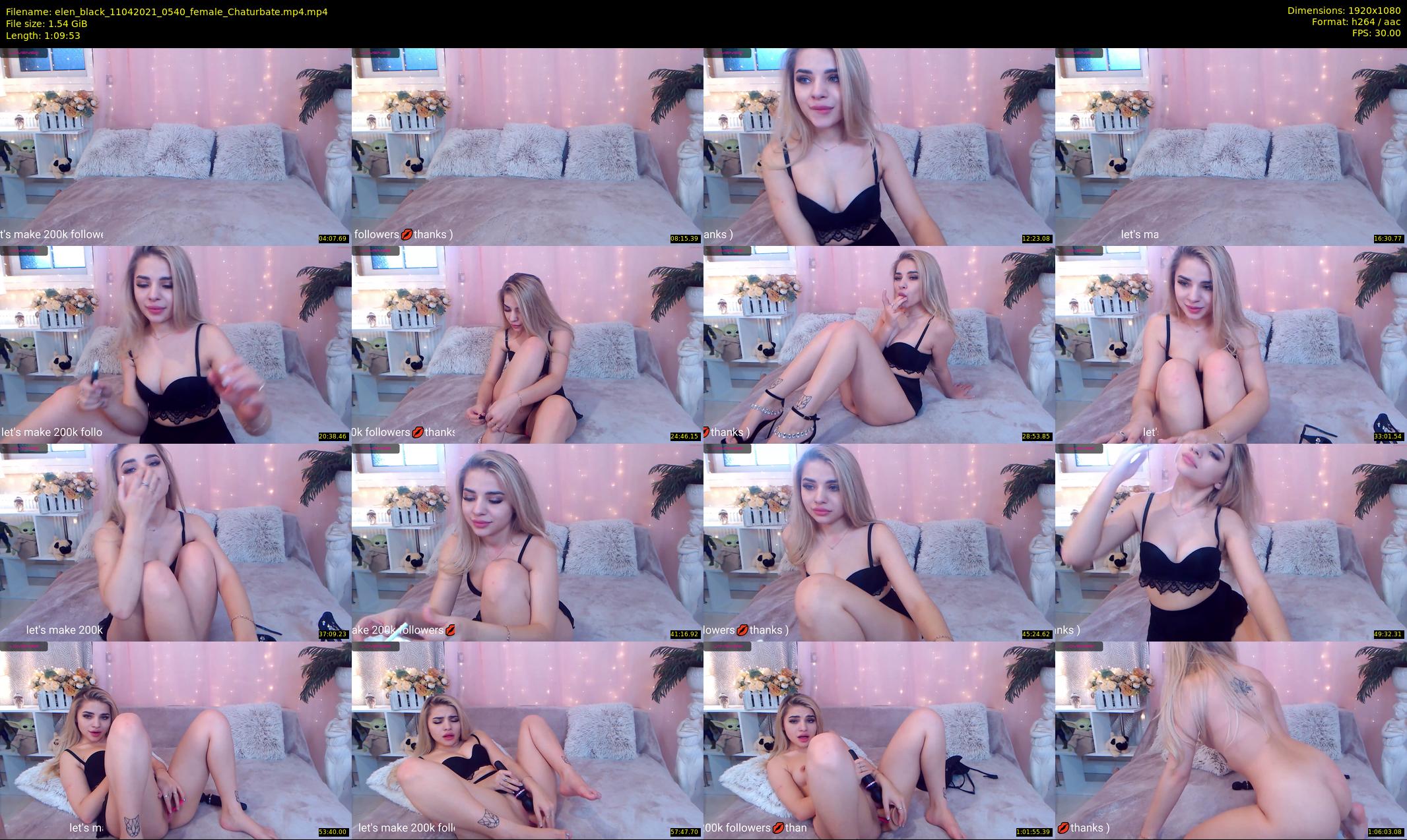 elen_black — 70 minute Chaturbate female cam show recording, 1080p, Apr 11, 2021