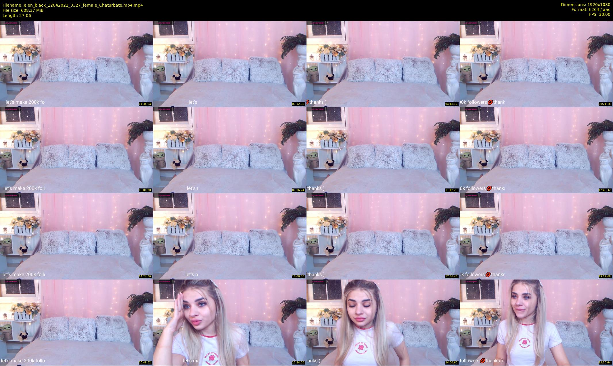 elen_black — 28 minute Chaturbate female cam show recording, 1080p, Apr 12, 2021