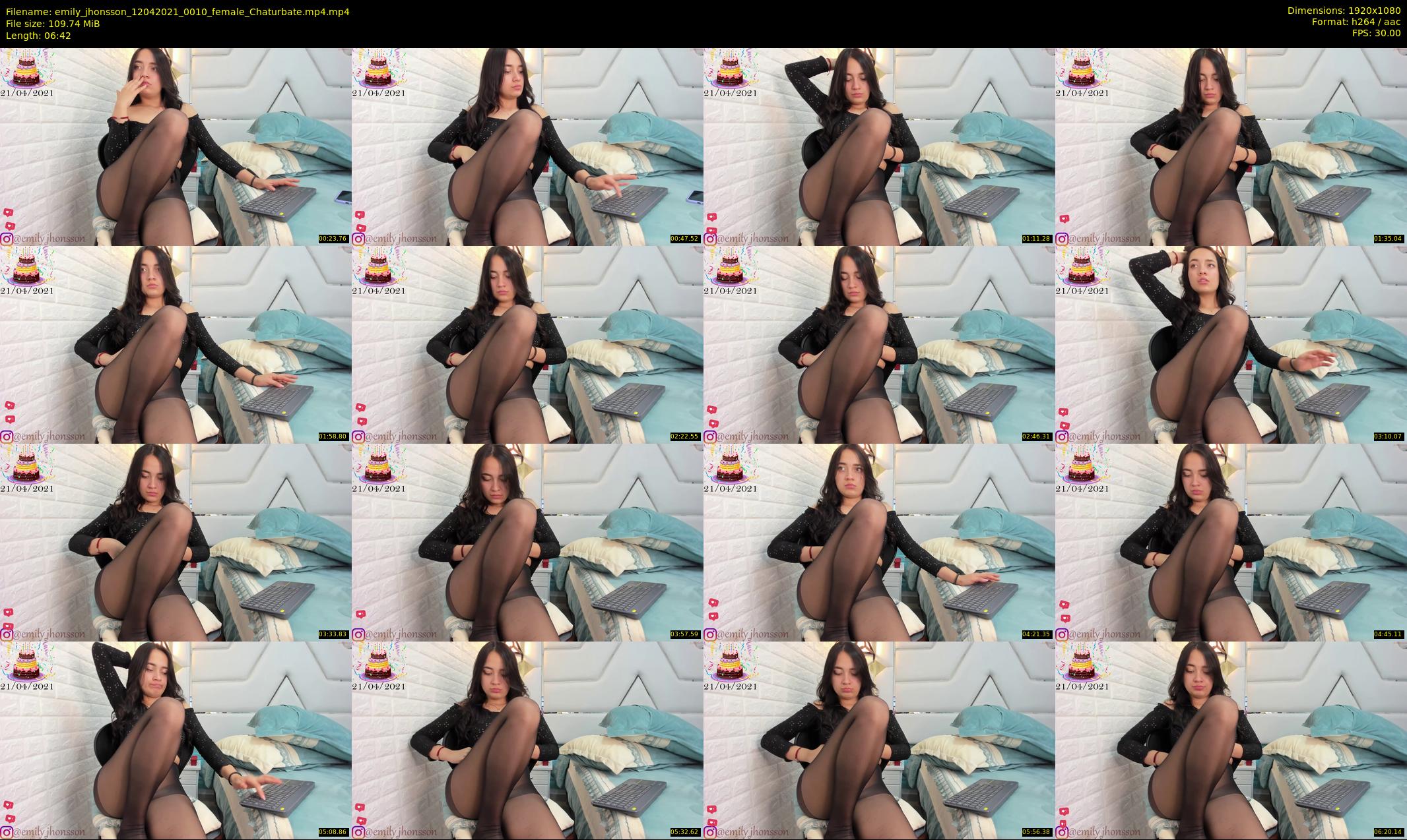 emily_jhonsson — 7 minute Chaturbate female cam show recording, 1080p, Apr 12, 2021