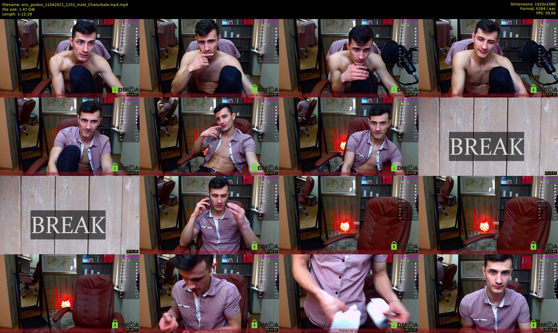 eric_poston — 73 minute Chaturbate male cam show recording, 1080p, Apr 11, 2021