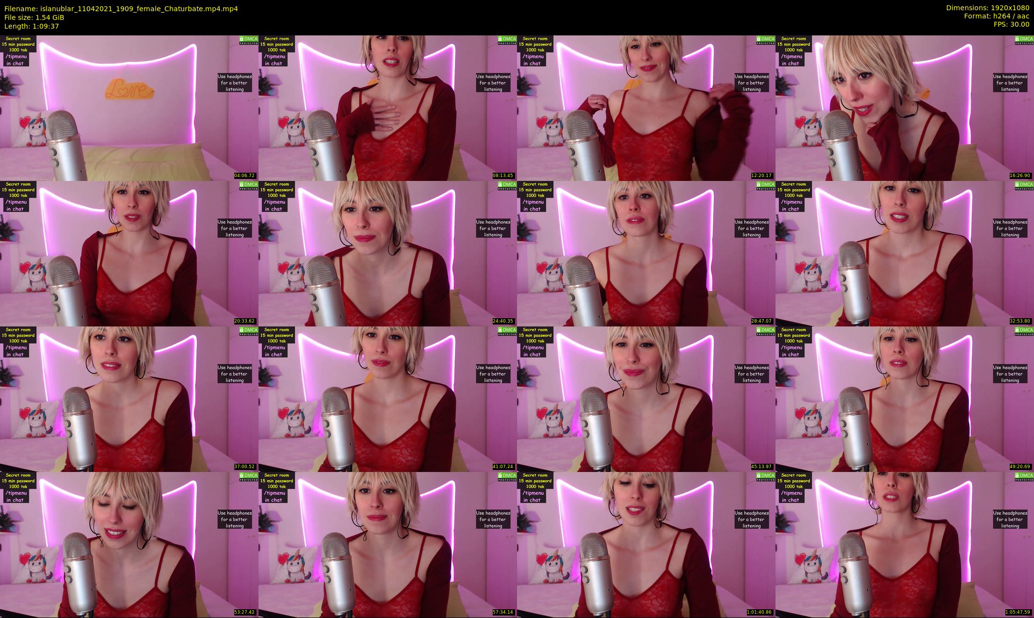 islanublar — 70 minute Chaturbate female cam show recording, 1080p, Apr 11, 2021