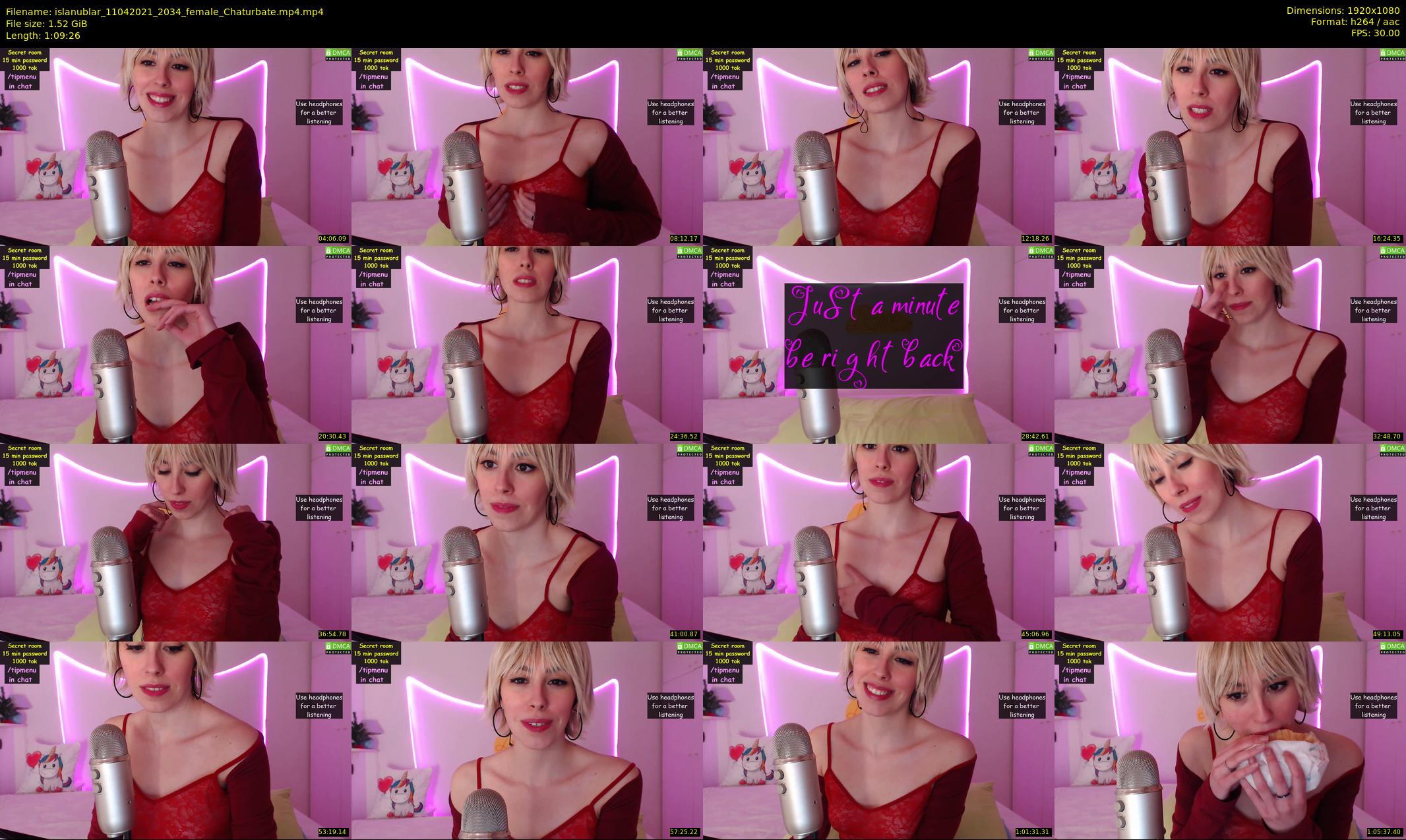 islanublar — 70 minute Chaturbate female cam show recording, 1080p, Apr 11, 2021
