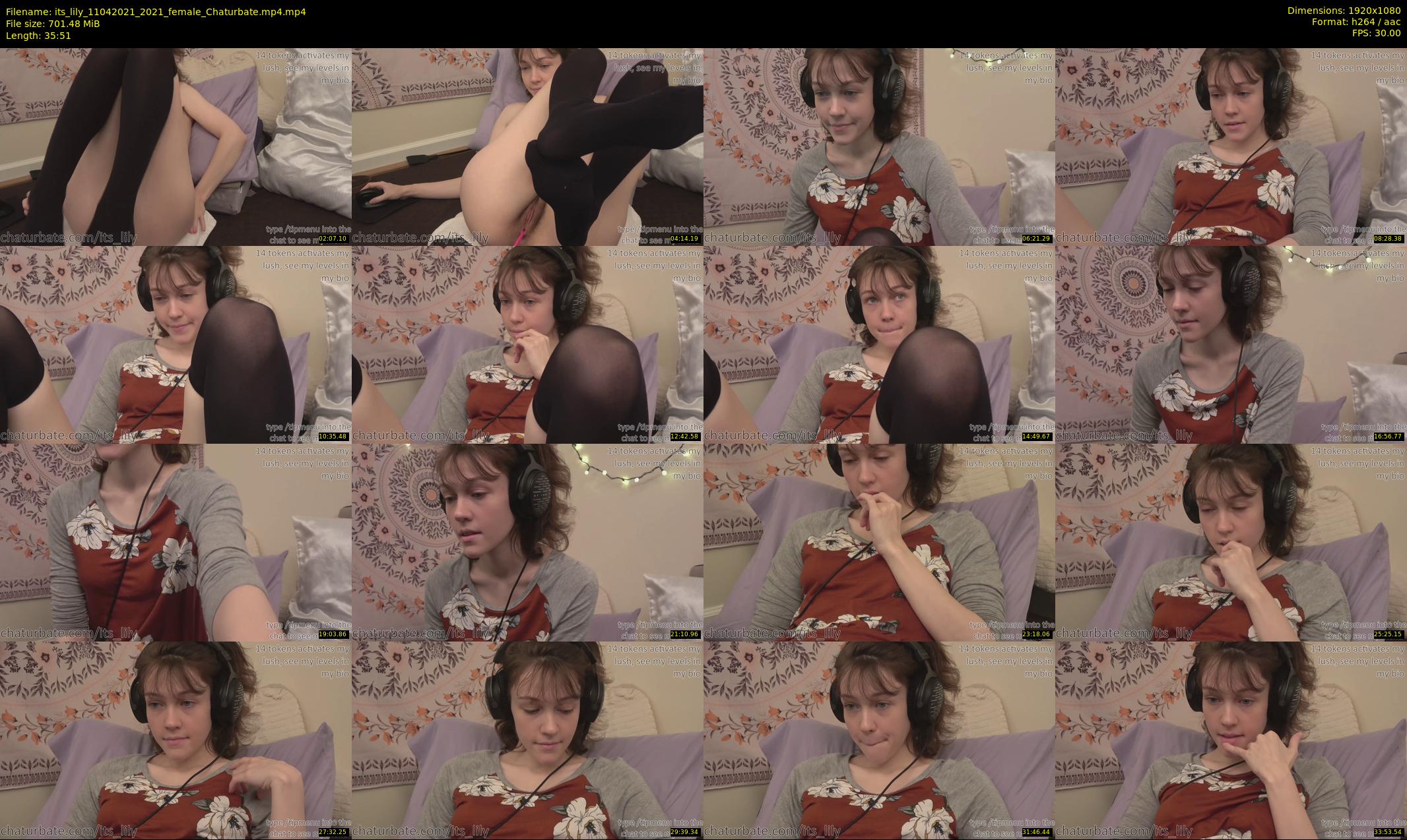 its_lily — 36 minute Chaturbate female cam show recording, 1080p, Apr 11, 2021