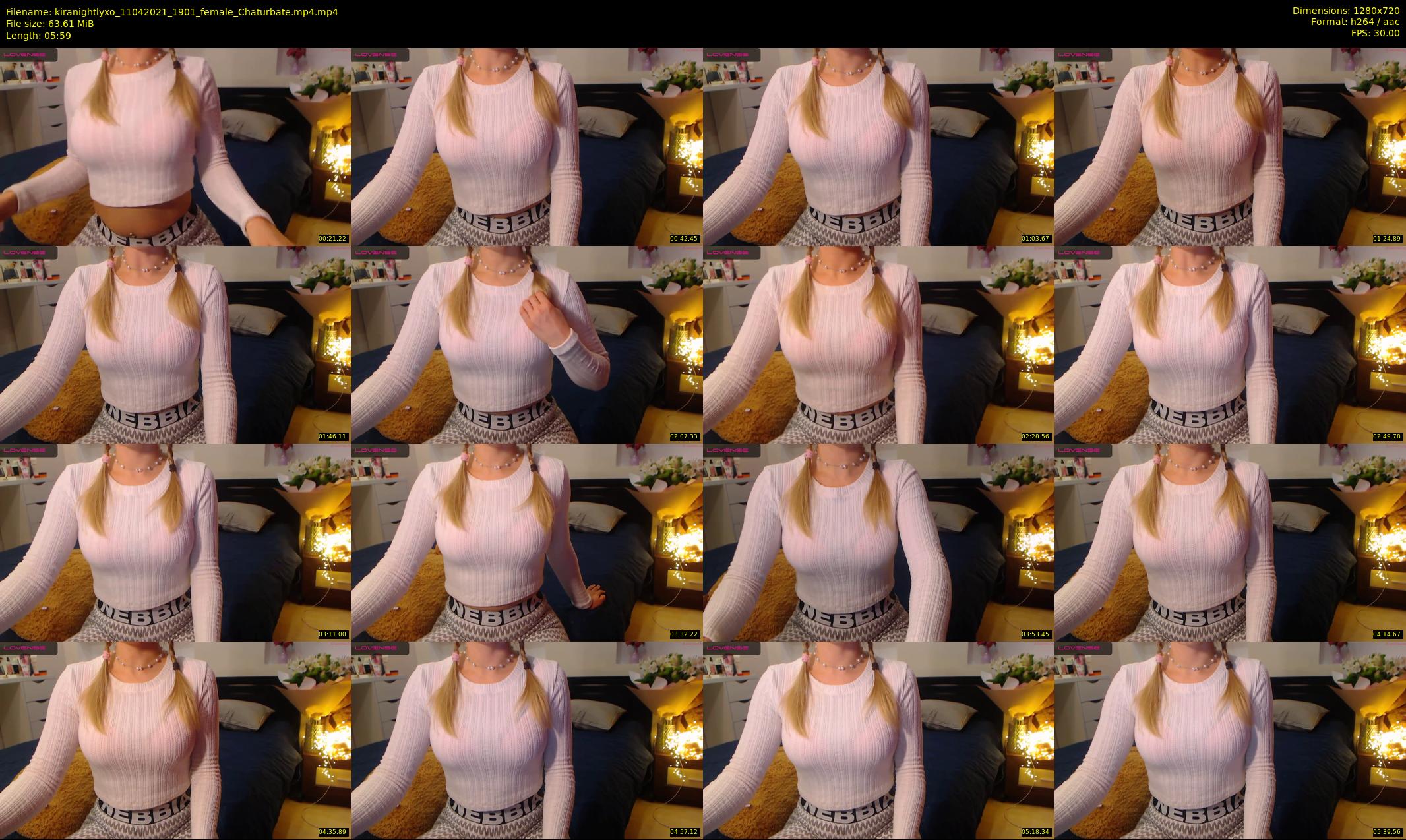 kiranightlyxo — 6 minute Chaturbate female cam show recording, 720p, Apr 11, 2021