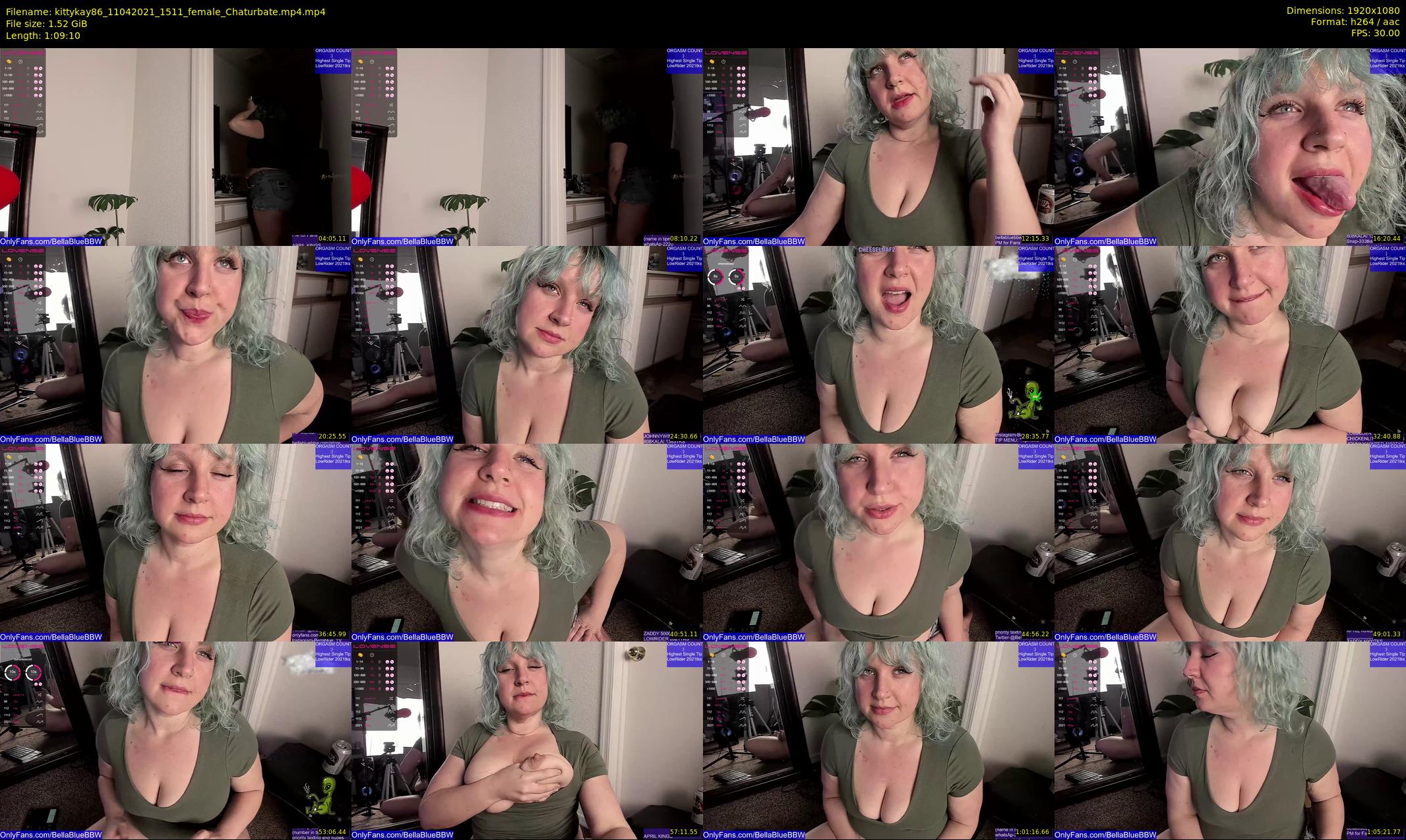 kittykay86 — 70 minute Chaturbate female cam show recording, 1080p, Apr 11, 2021