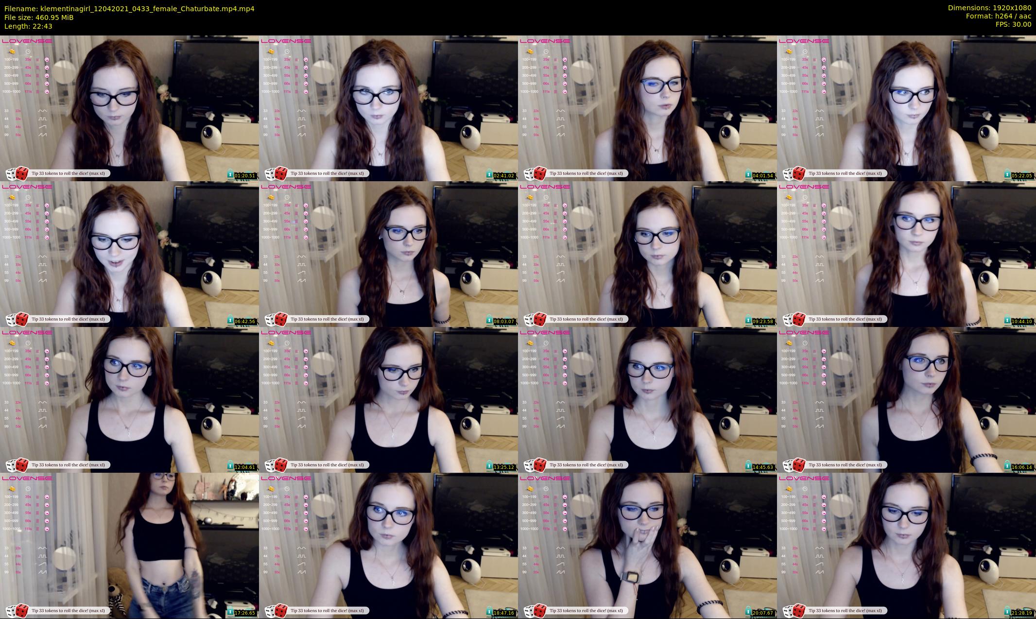 klementinagirl — 23 minute Chaturbate female cam show recording, 1080p, Apr 12, 2021
