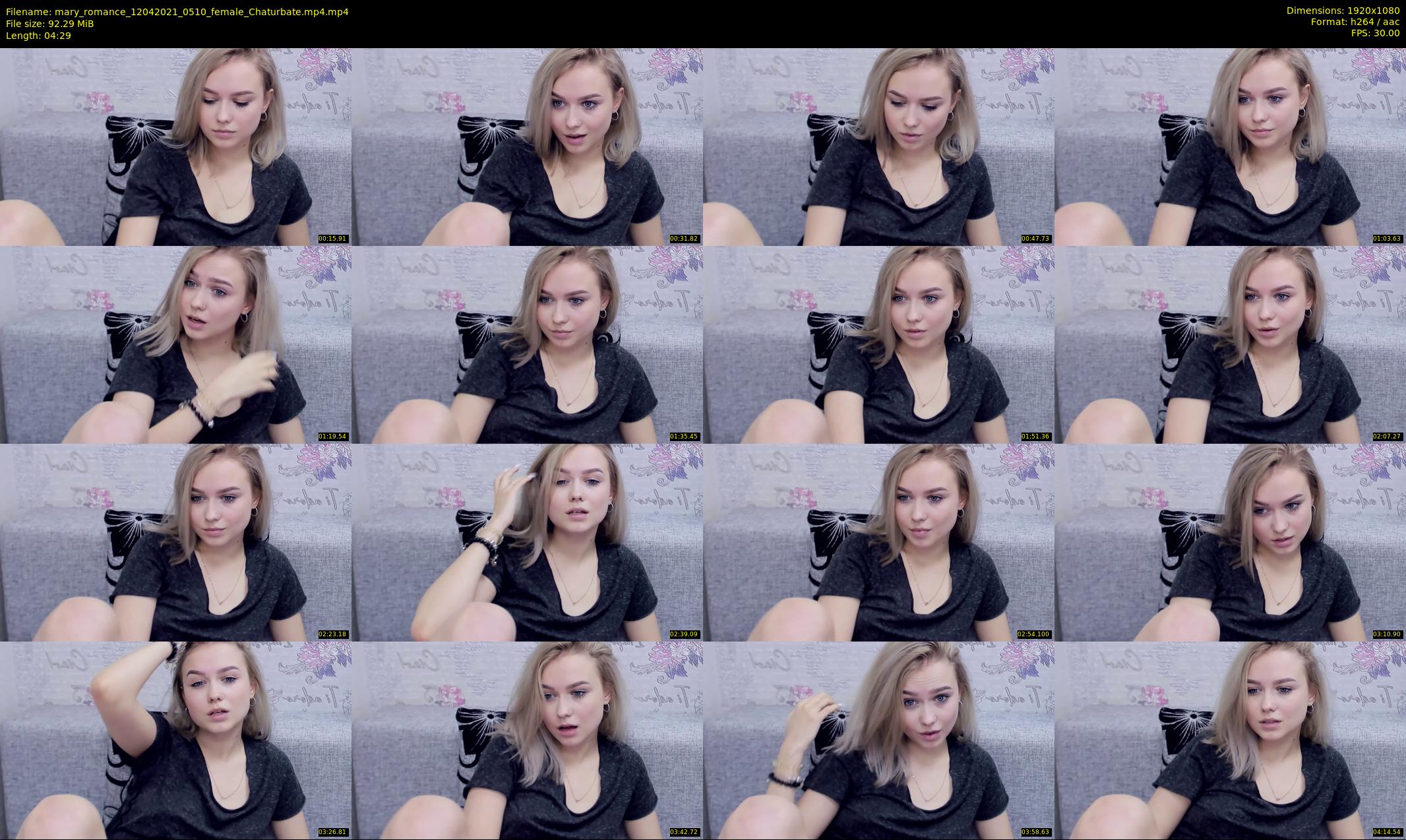 mary_romance — 5 minute Chaturbate female cam show recording, 1080p, Apr 12, 2021