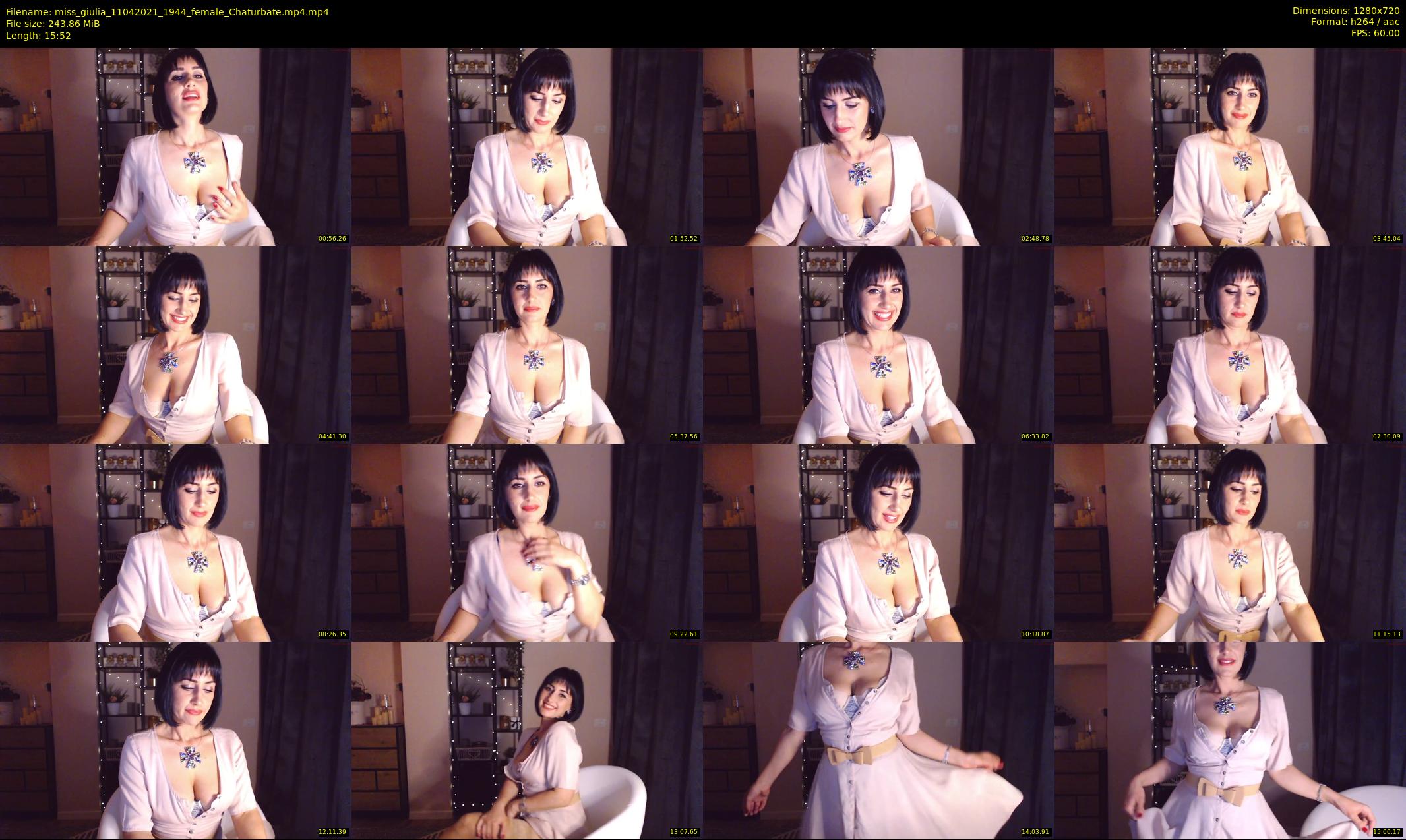 miss_giulia — 16 minute Chaturbate female cam show recording, 720p, Apr 11, 2021