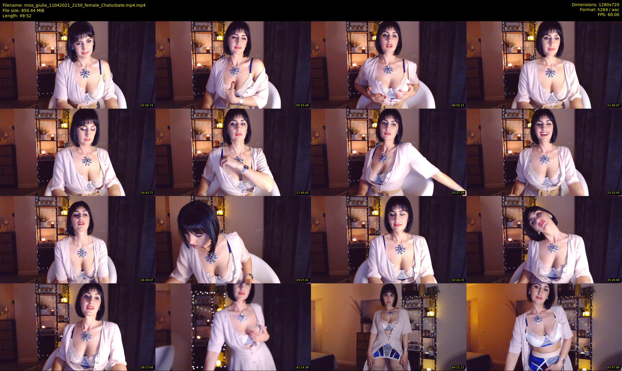 miss_giulia — 50 minute Chaturbate female cam show recording, 720p, Apr 11, 2021
