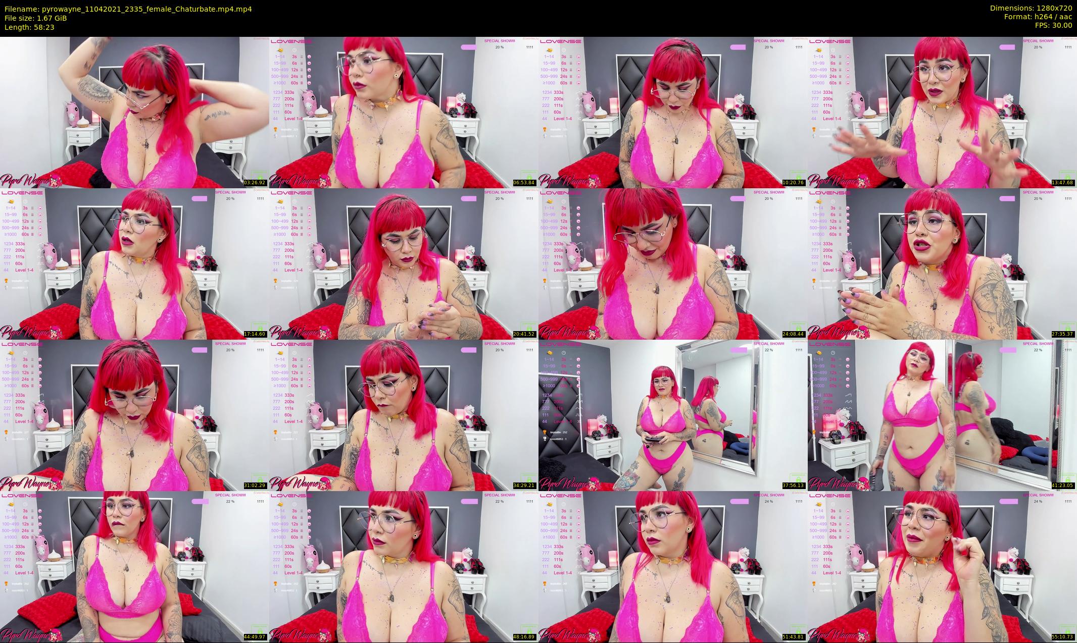 pyrowayne — 59 minute Chaturbate female cam show recording, 720p, Apr 11, 2021