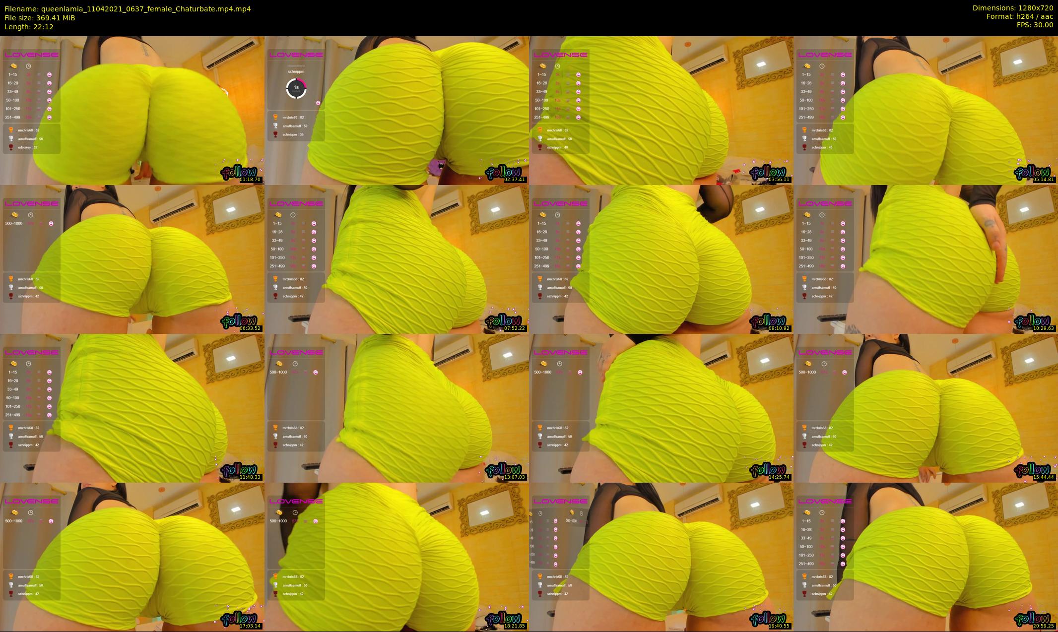 queenlamia — 23 minute Chaturbate female cam show recording, 720p, Apr 11, 2021