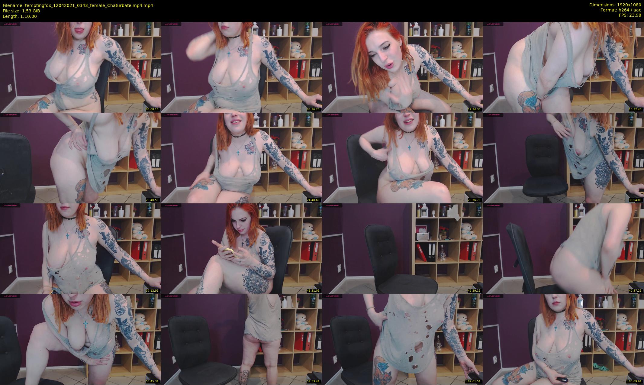 temptingfox — 70 minute Chaturbate female cam show recording, 1080p, Apr 12, 2021