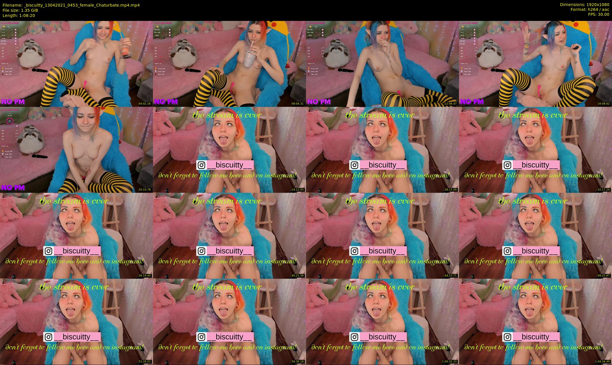 _biscuitty — 69 minute Chaturbate female cam show recording, 1080p, Apr 13, 2021