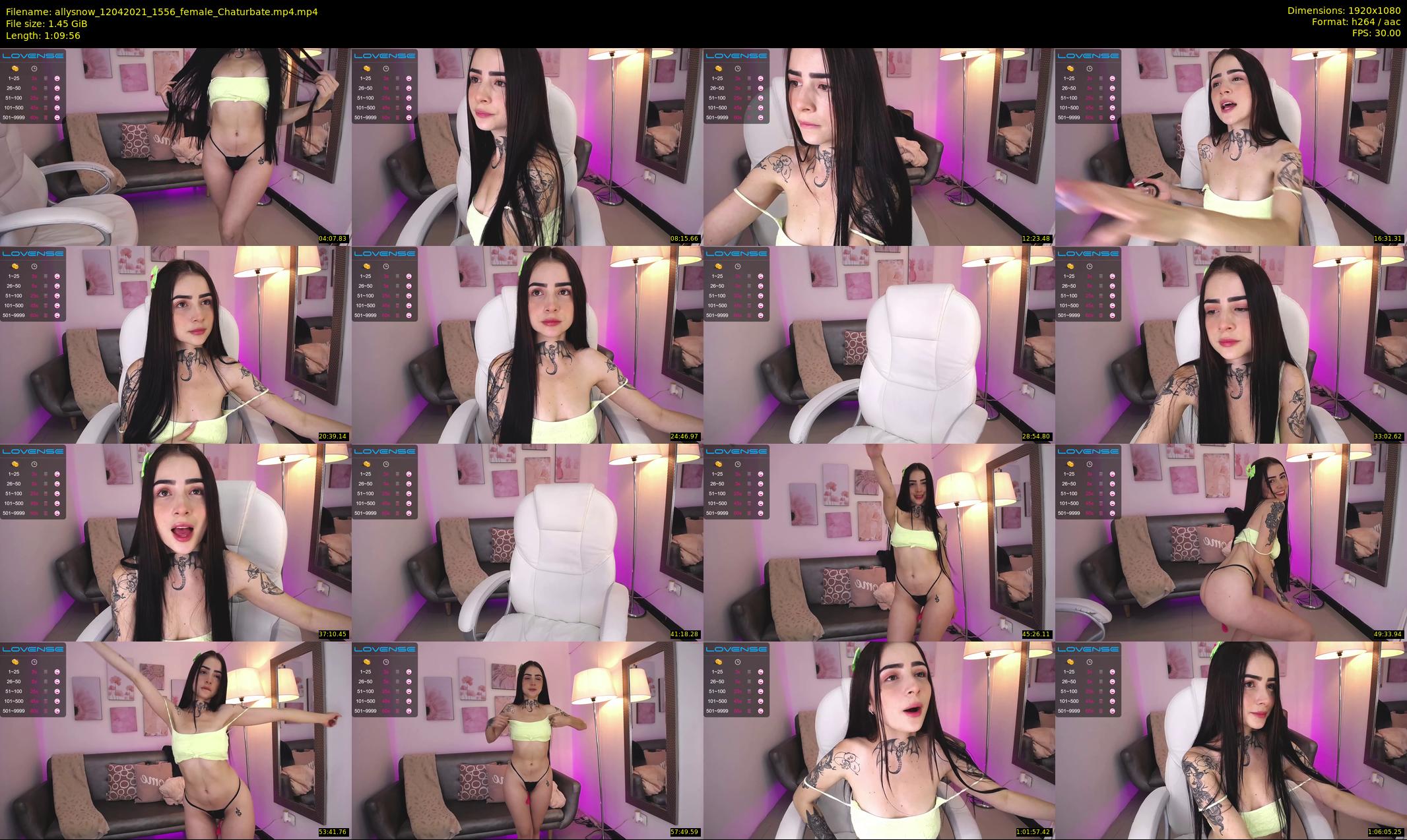 allysnow — 70 minute Chaturbate female cam show recording, 1080p, Apr 12, 2021