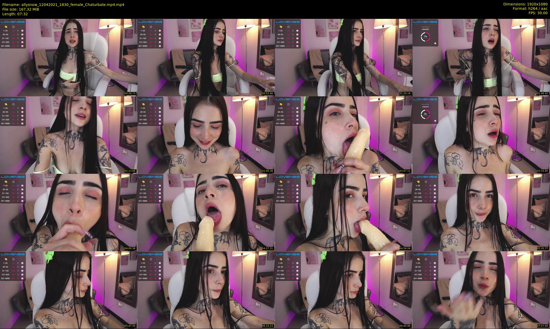 allysnow — 8 minute Chaturbate female cam show recording, 1080p, Apr 12, 2021