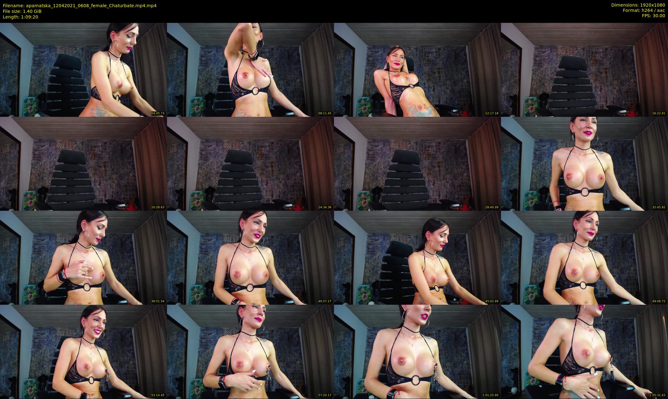 apamatska — 70 minute Chaturbate female cam show recording, 1080p, Apr 12, 2021