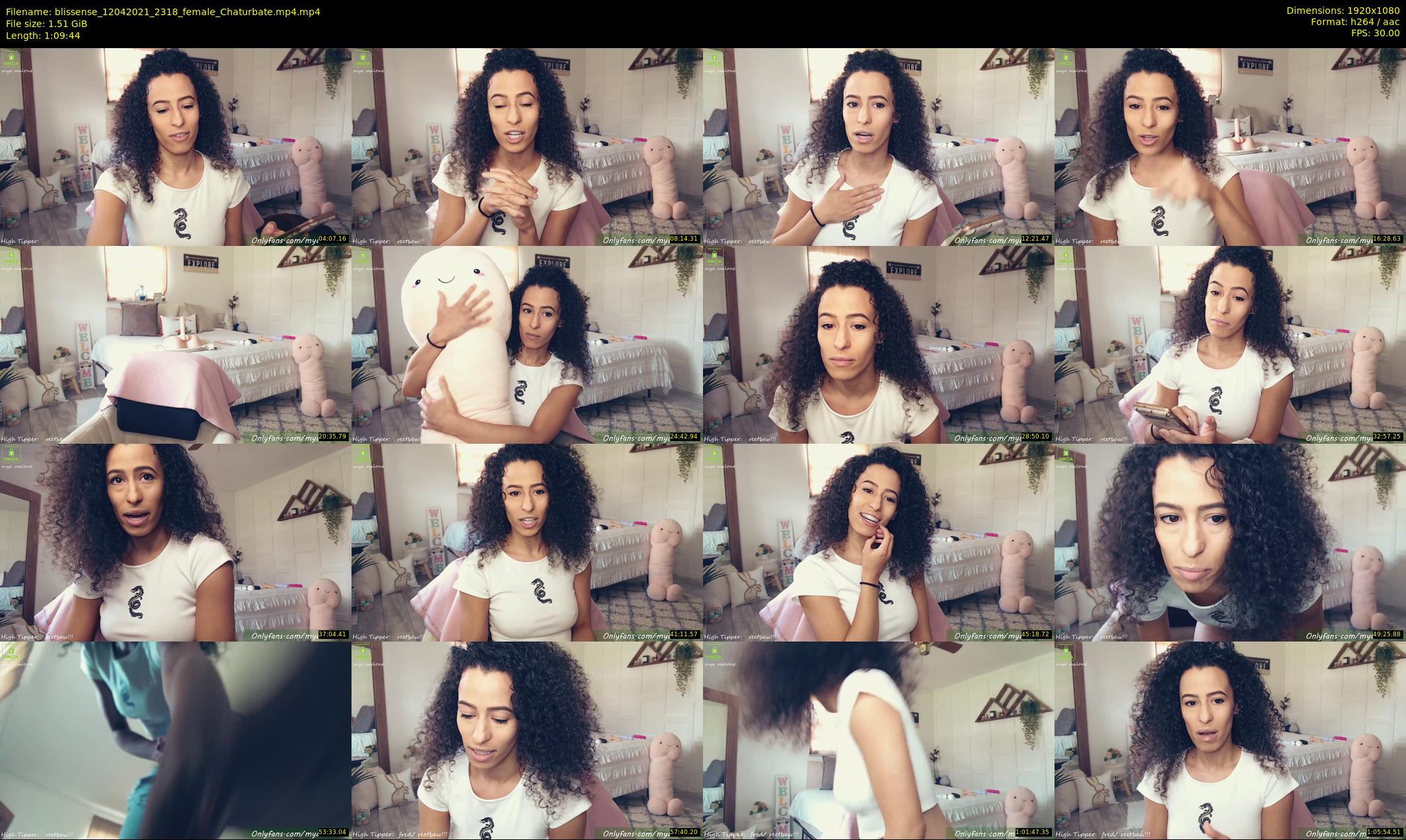 blissense — 70 minute Chaturbate female cam show recording, 1080p, Apr 12, 2021