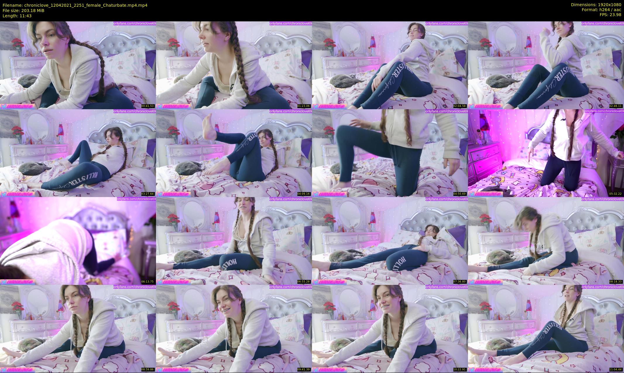 chroniclove — 12 minute Chaturbate female cam show recording, 1080p, Apr 12, 2021