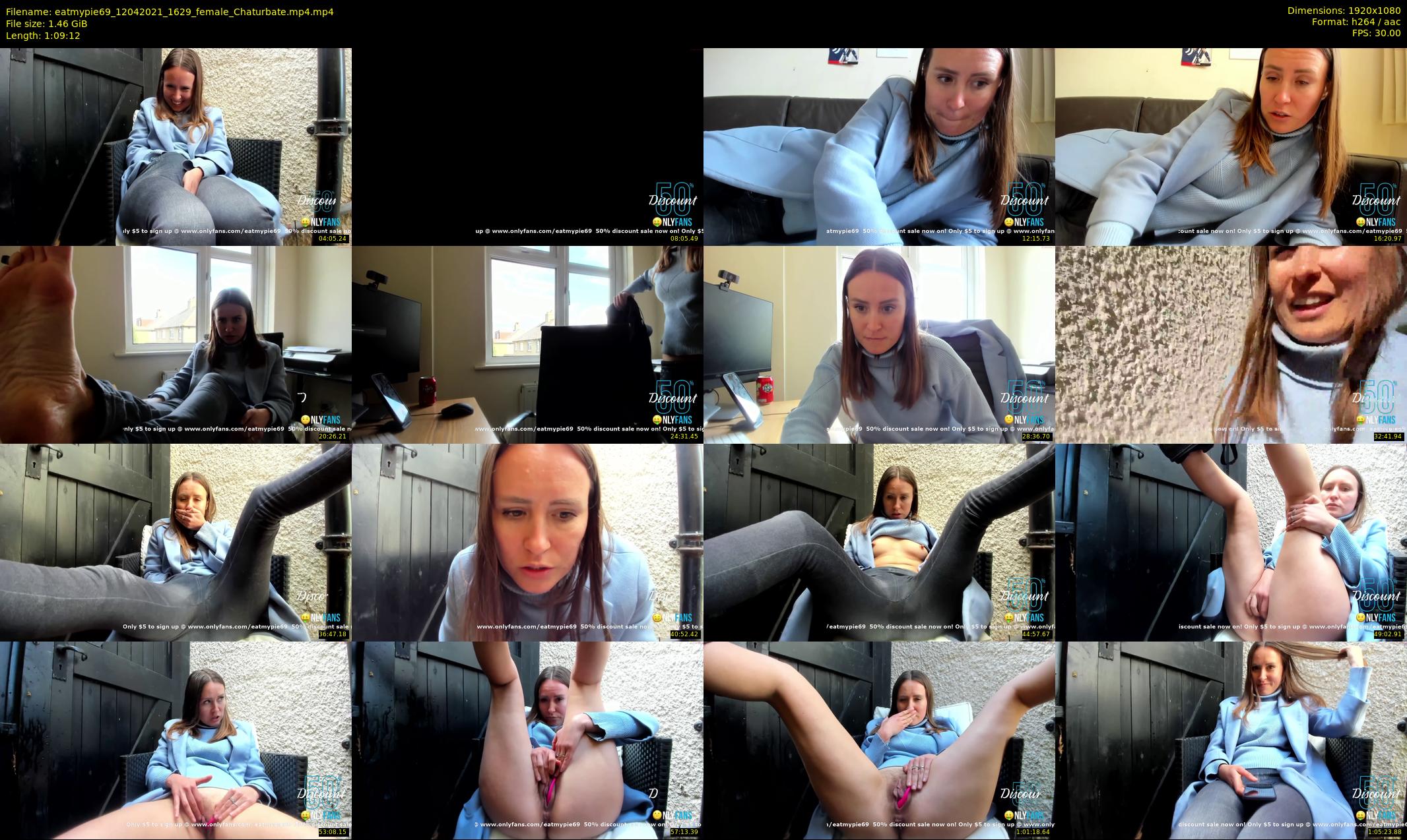 eatmypie69 — 70 minute Chaturbate female cam show recording, 1080p, Apr 12, 2021