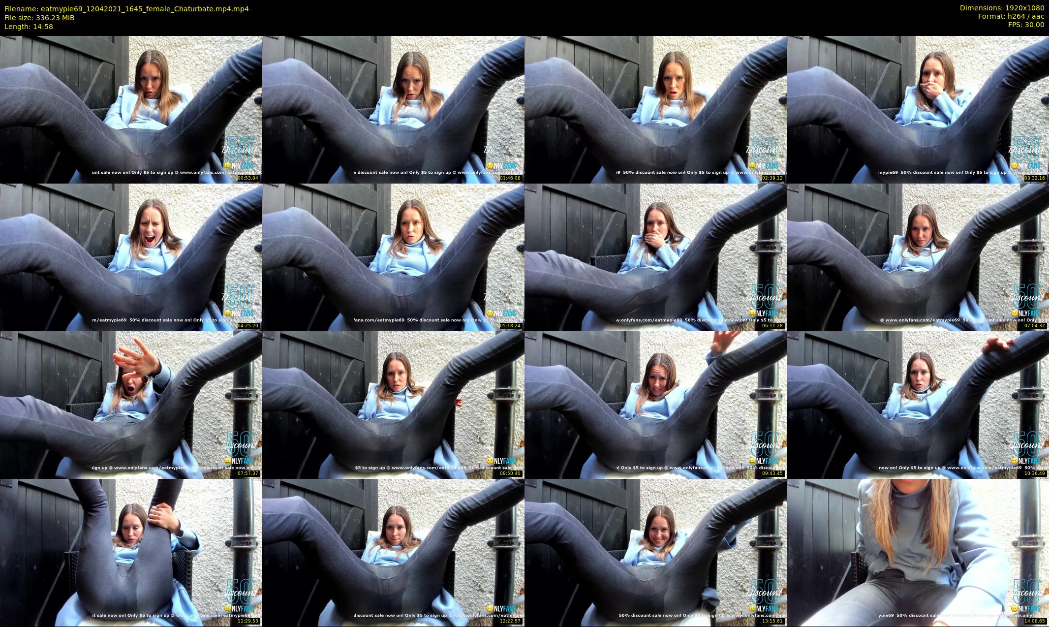 eatmypie69 — 15 minute Chaturbate female cam show recording, 1080p, Apr 12, 2021