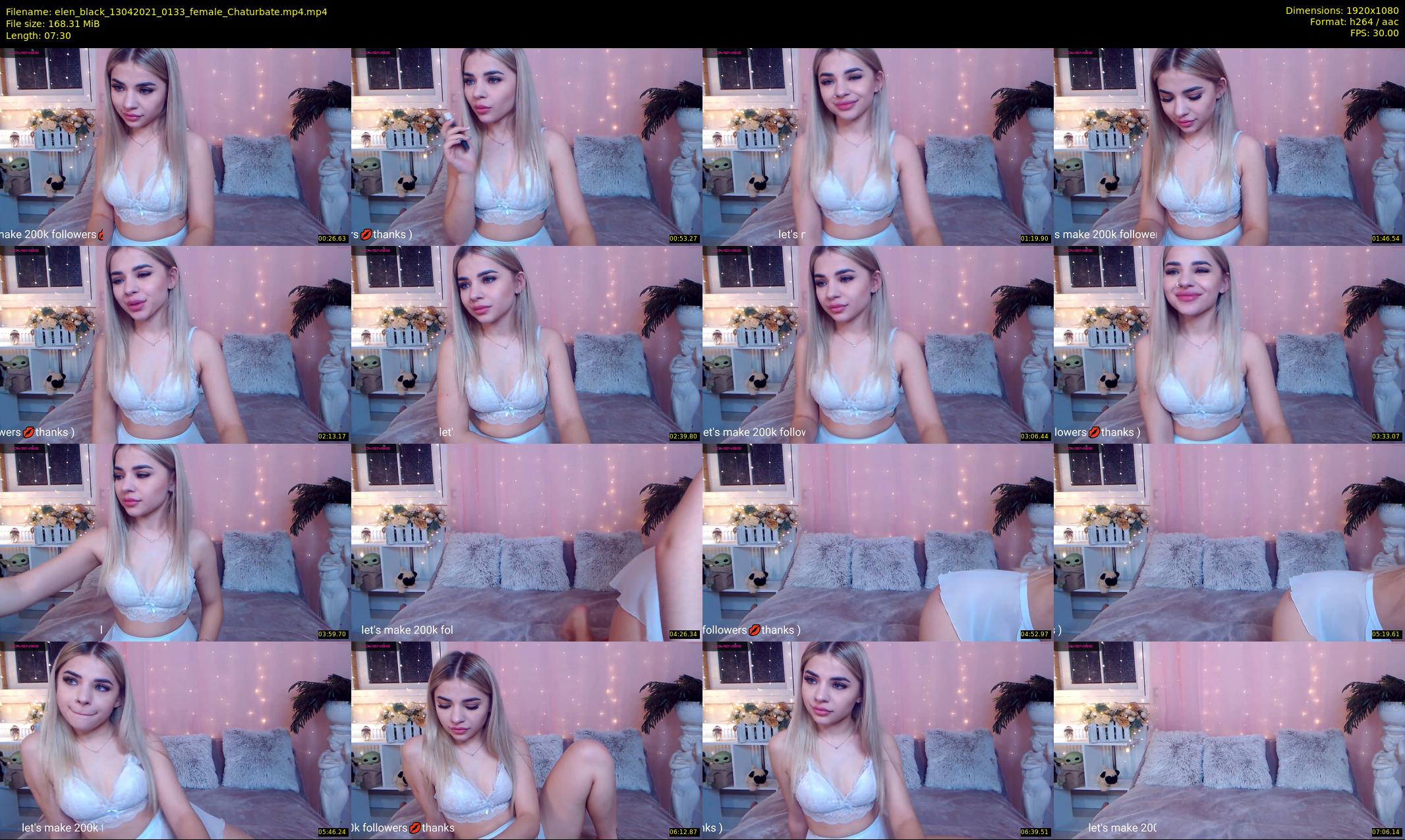 elen_black — 8 minute Chaturbate female cam show recording, 1080p, Apr 13, 2021