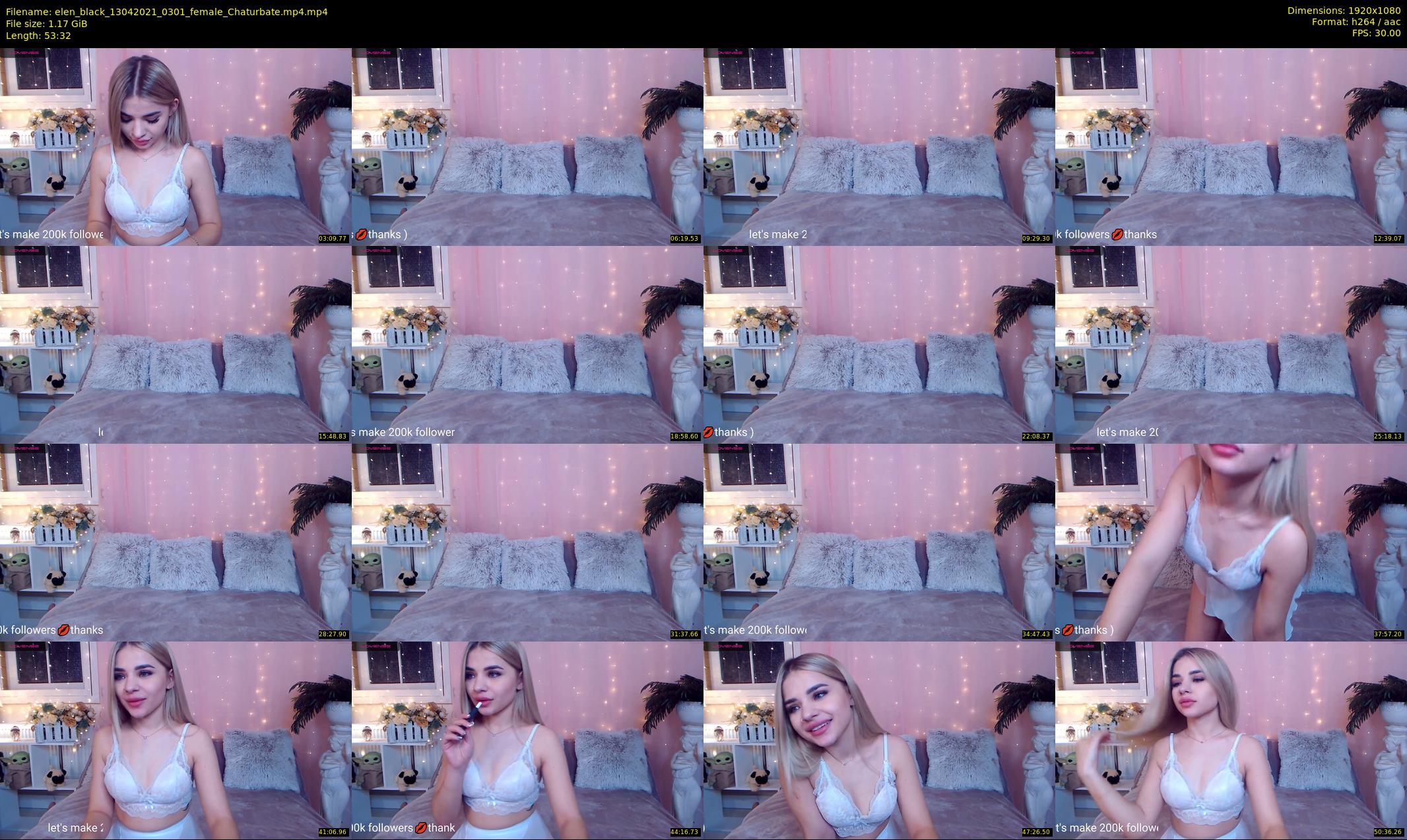 elen_black — 54 minute Chaturbate female cam show recording, 1080p, Apr 13, 2021