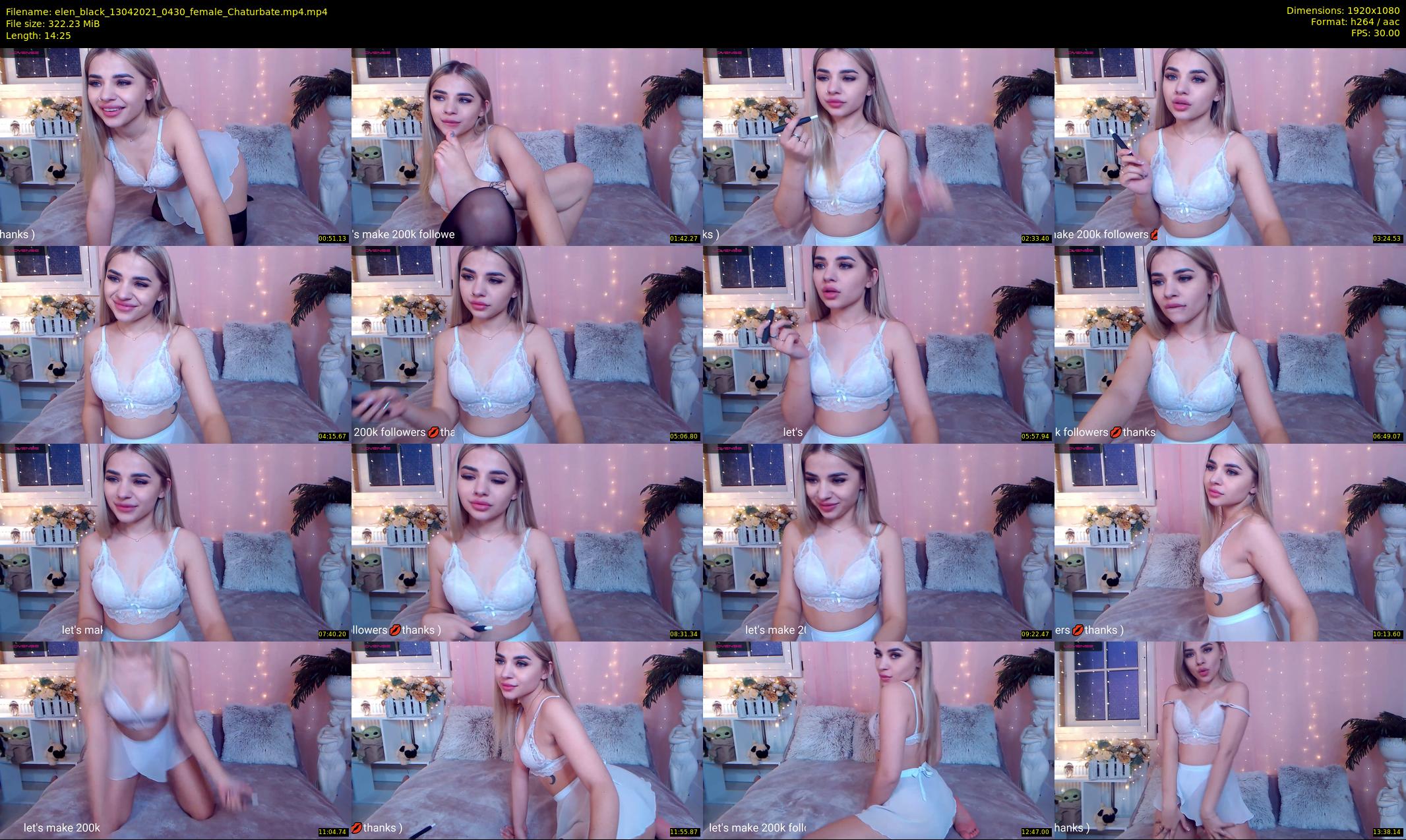 elen_black — 15 minute Chaturbate female cam show recording, 1080p, Apr 13, 2021