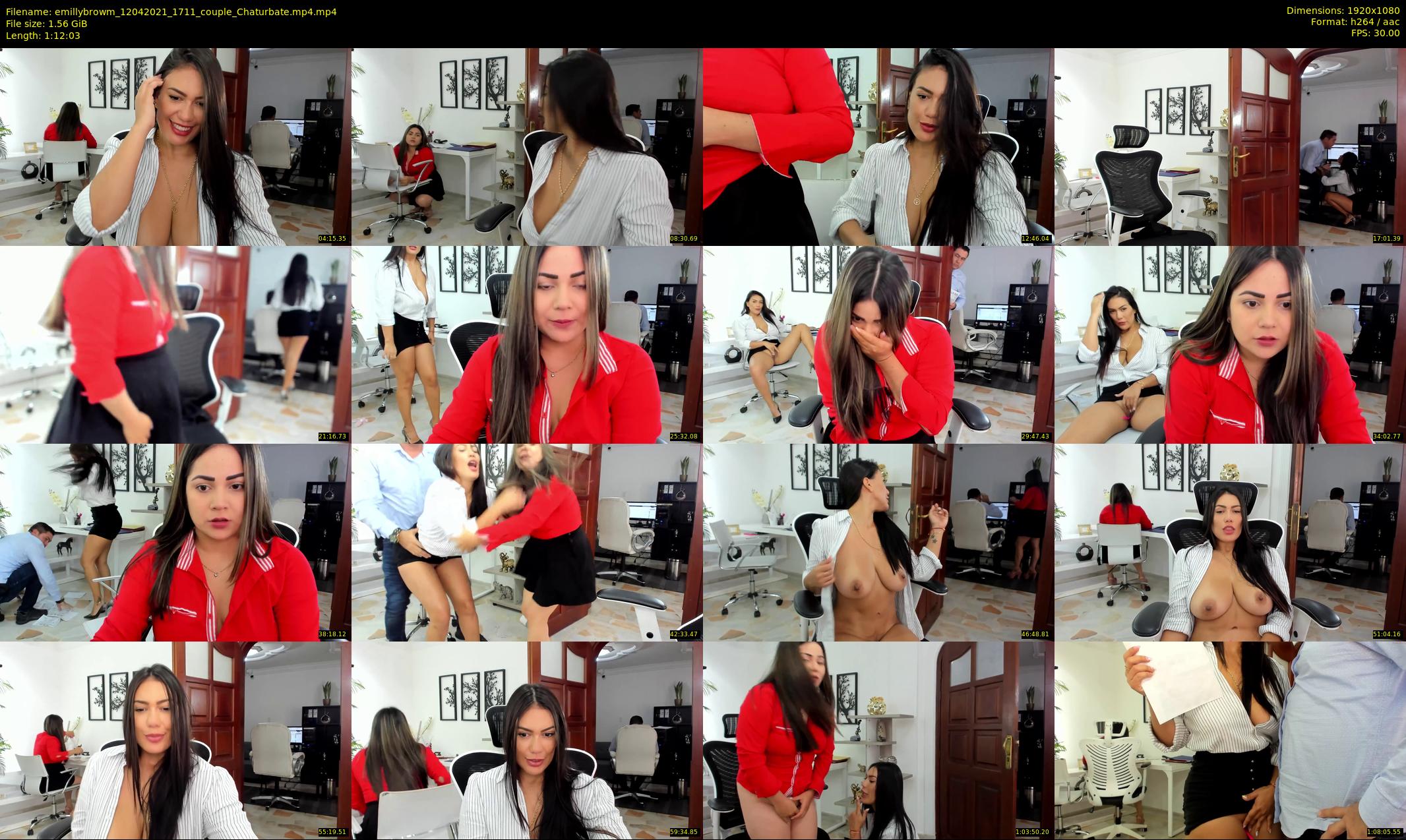 emillybrowm — 73 minute Chaturbate couple cam show recording, 1080p, Apr 12, 2021