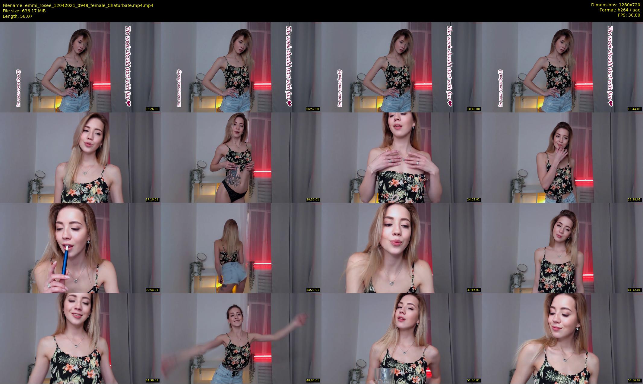 emmi_rosee — 59 minute Chaturbate female cam show recording, 720p, Apr 12, 2021