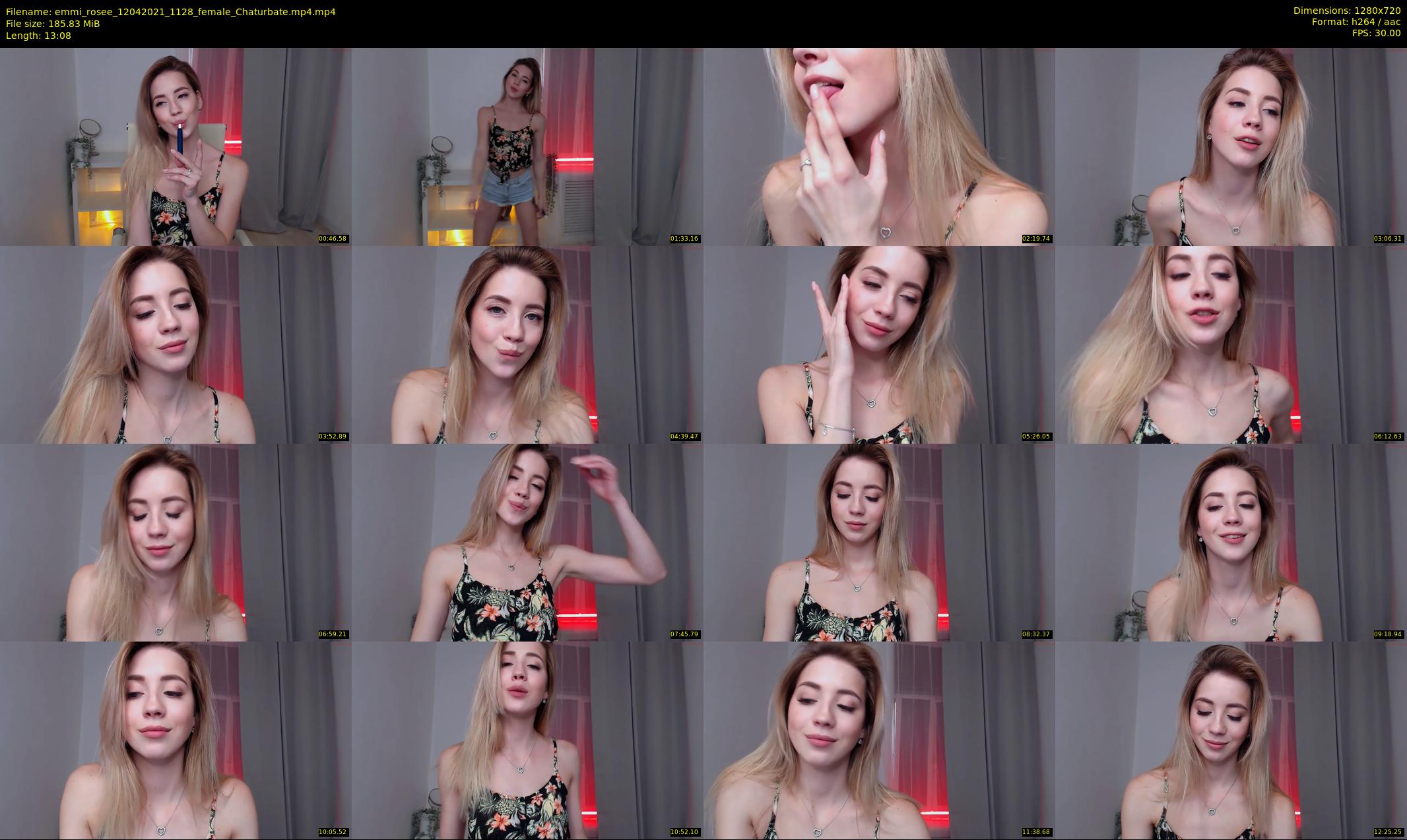 emmi_rosee — 14 minute Chaturbate female cam show recording, 720p, Apr 12, 2021