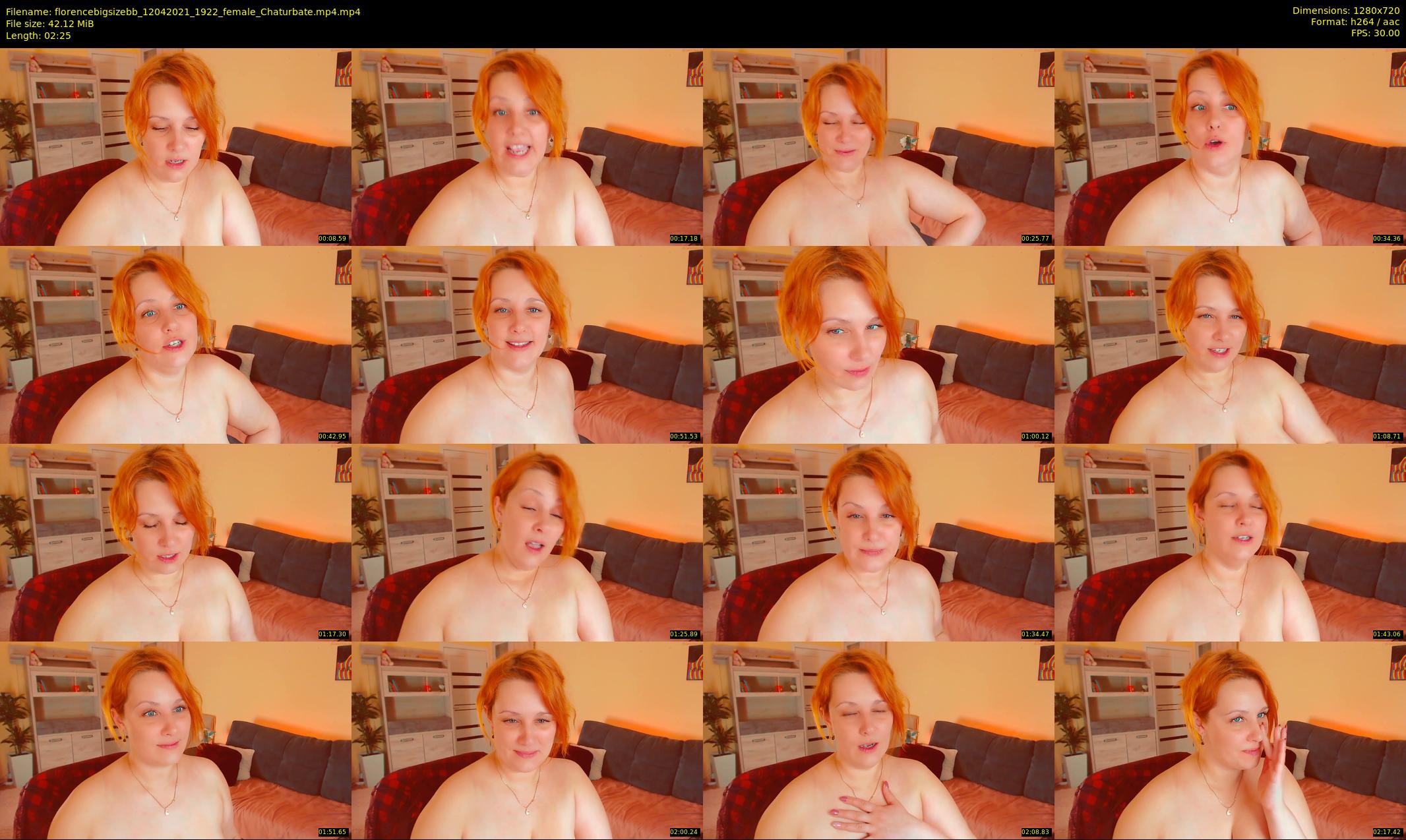 florencebigsizebb — 3 minute Chaturbate female cam show recording, 720p, Apr 12, 2021