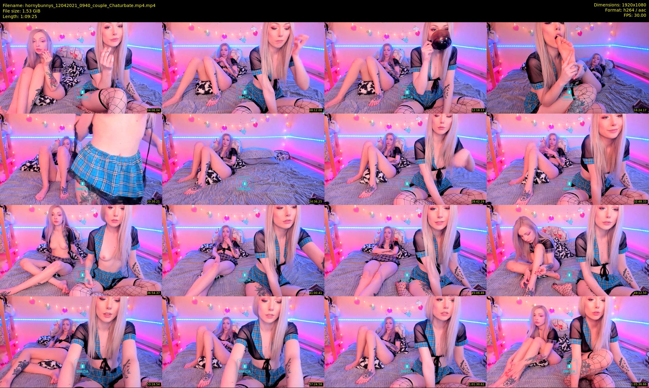 hornybunnys — 70 minute Chaturbate couple cam show recording, 1080p, Apr 12, 2021